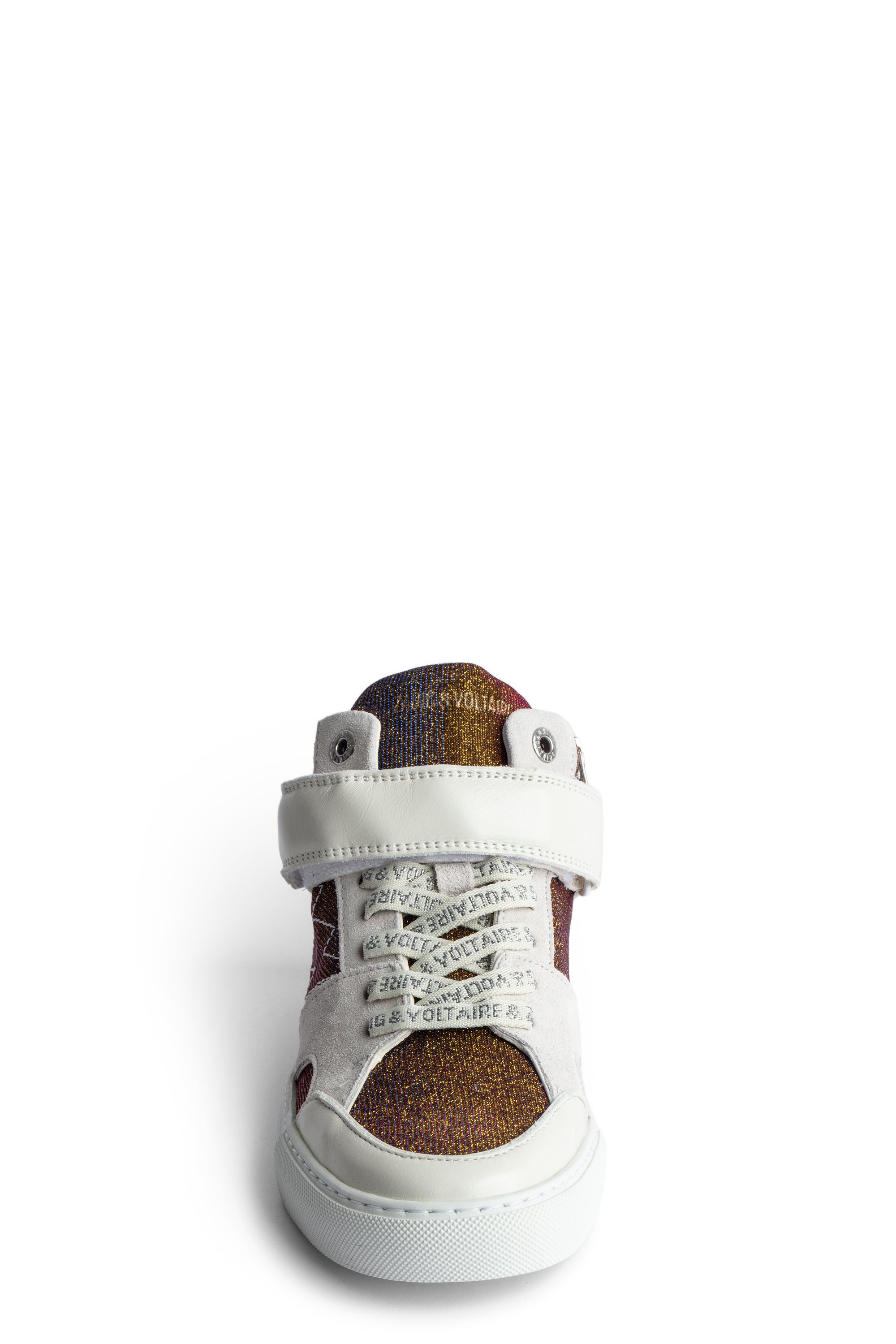 ZV" 1747 Mid Flash Sparkle logo sneakers - Gold