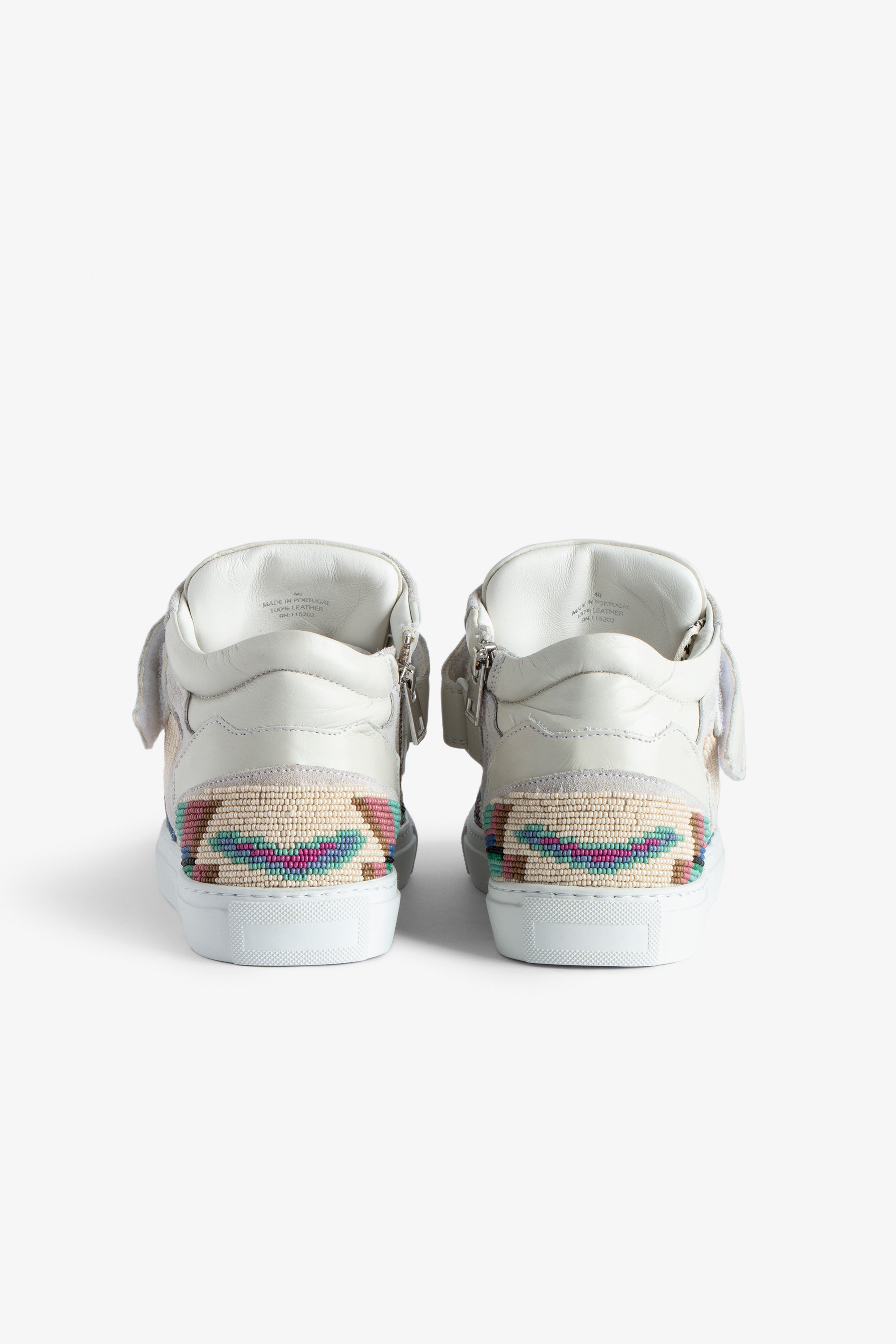 Sneakers à logo " ZV" 1747 Mid Flash en cuir - Blanc