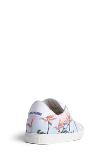 ZHORS WHITE LINE FLASH PALM TREE PRINTED CAN