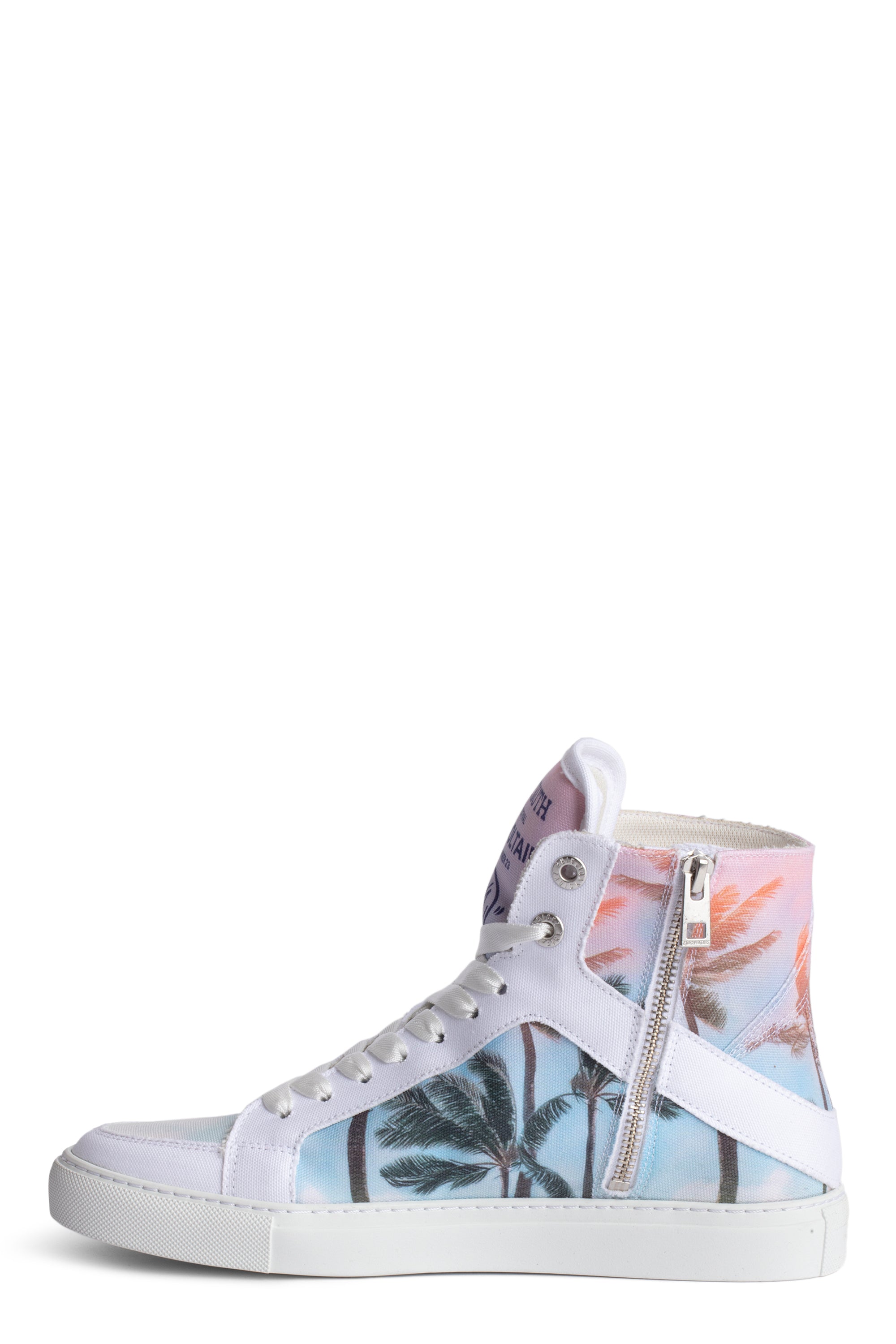 Sneakers High Flash Palm Tree - Blanc