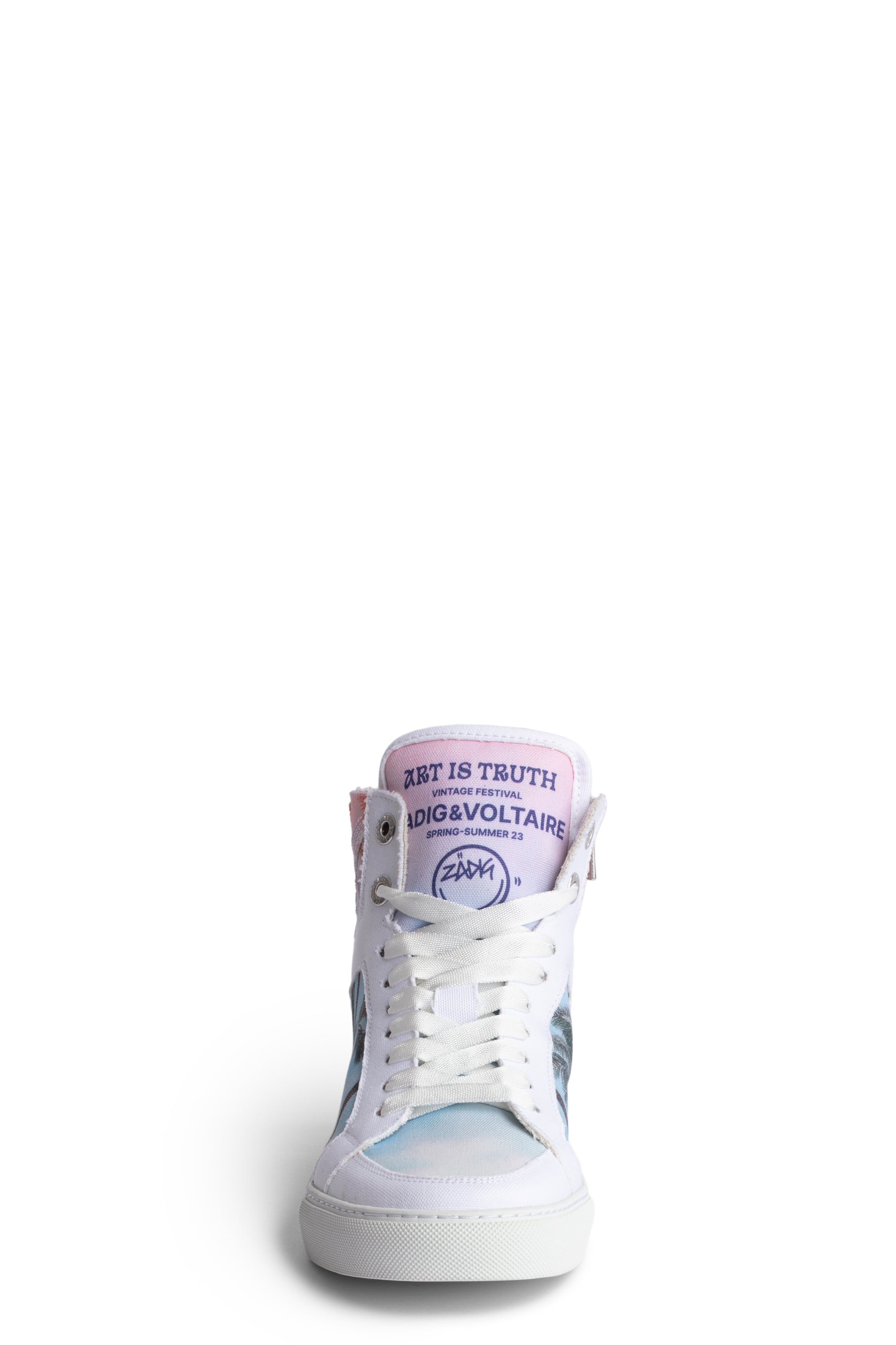 Sneakers High Flash Palm Tree - Blanc