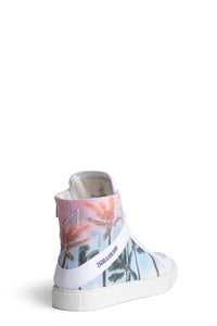 Sneakers High Flash Palm Tree - Blanc