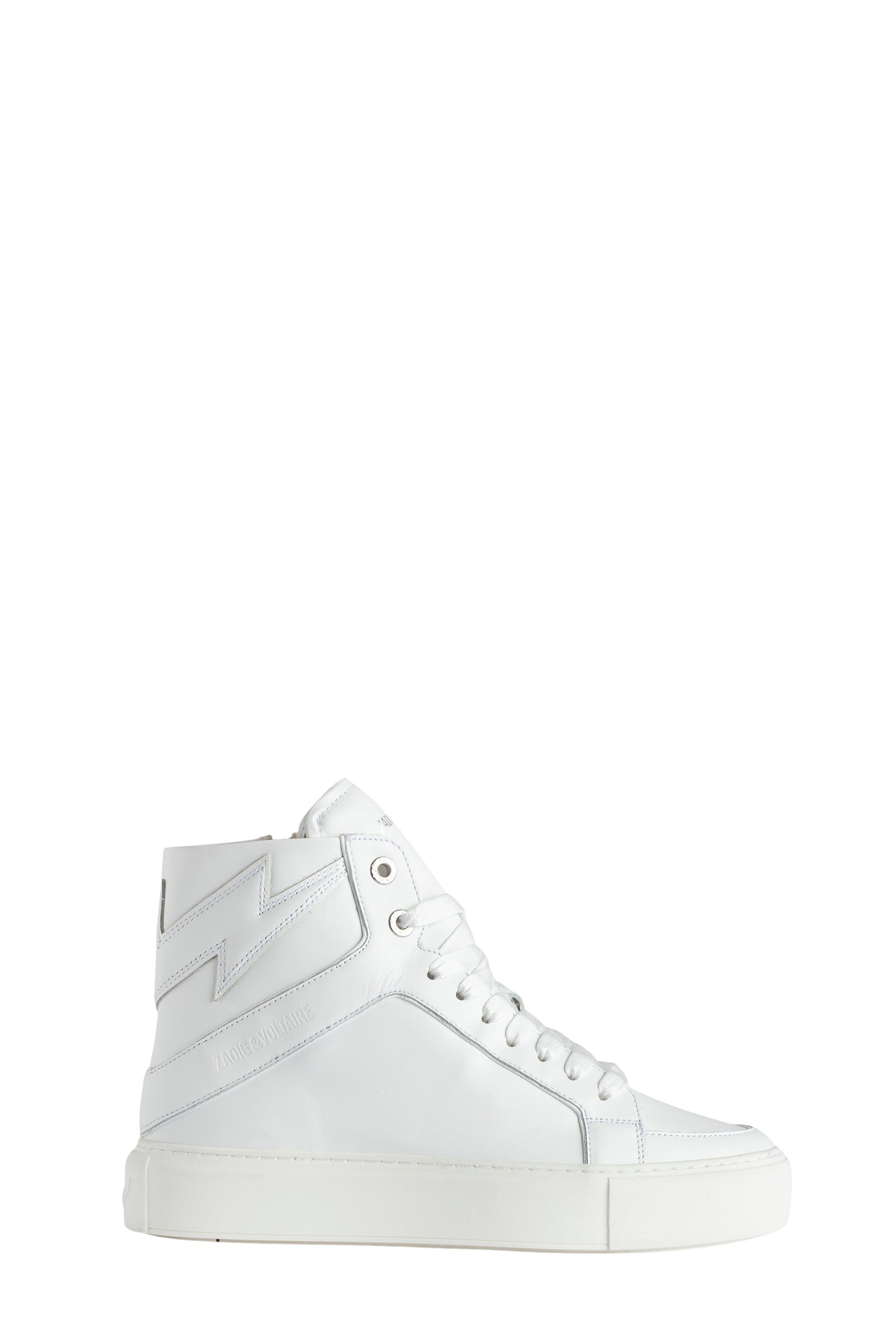 ZV" 174 platform sneakers in leather - White