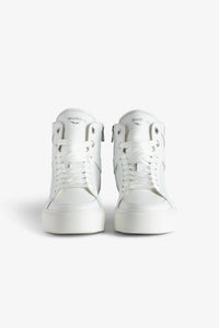 ZV" 174 platform sneakers in leather - White