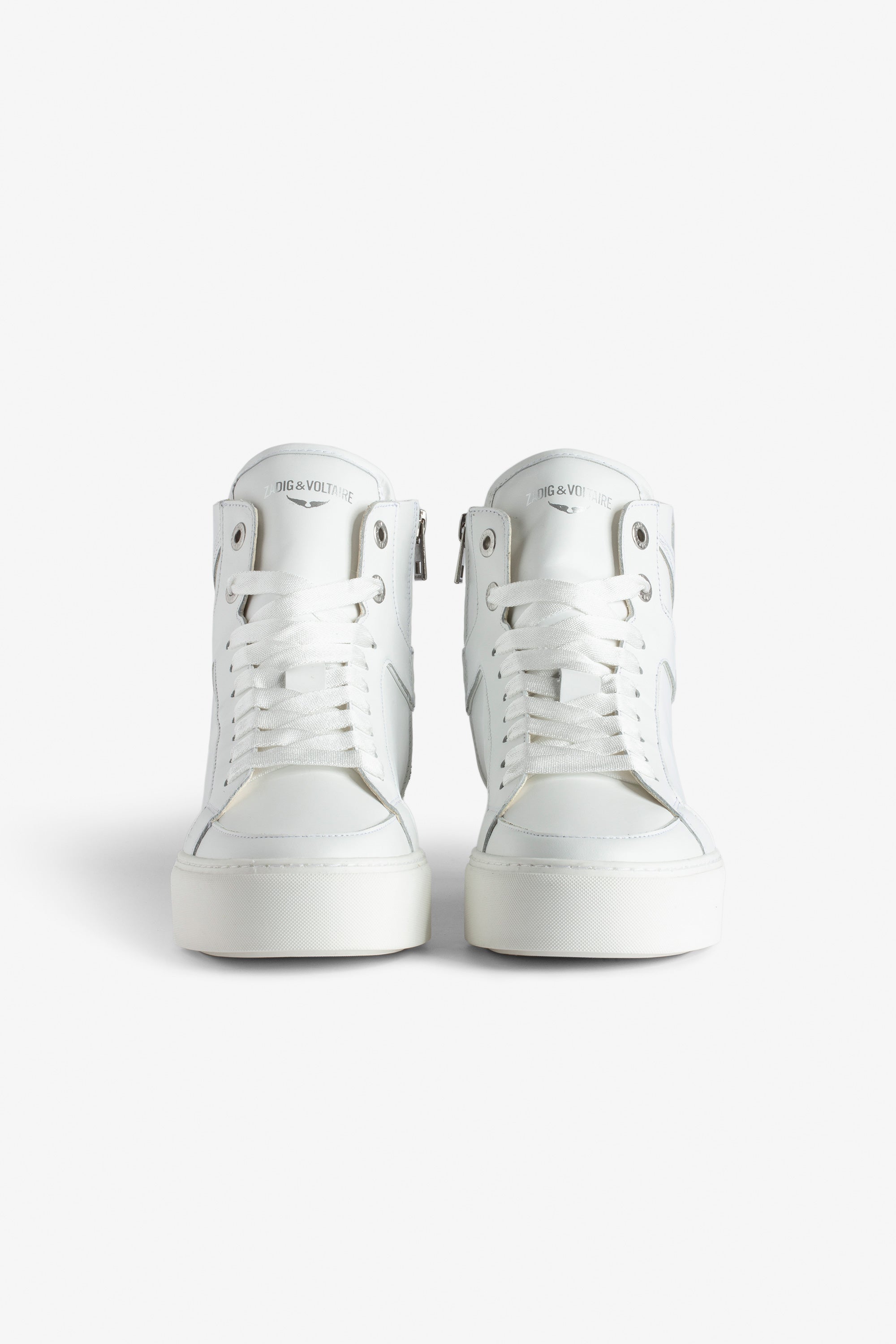 ZV" 174 platform sneakers in leather - White