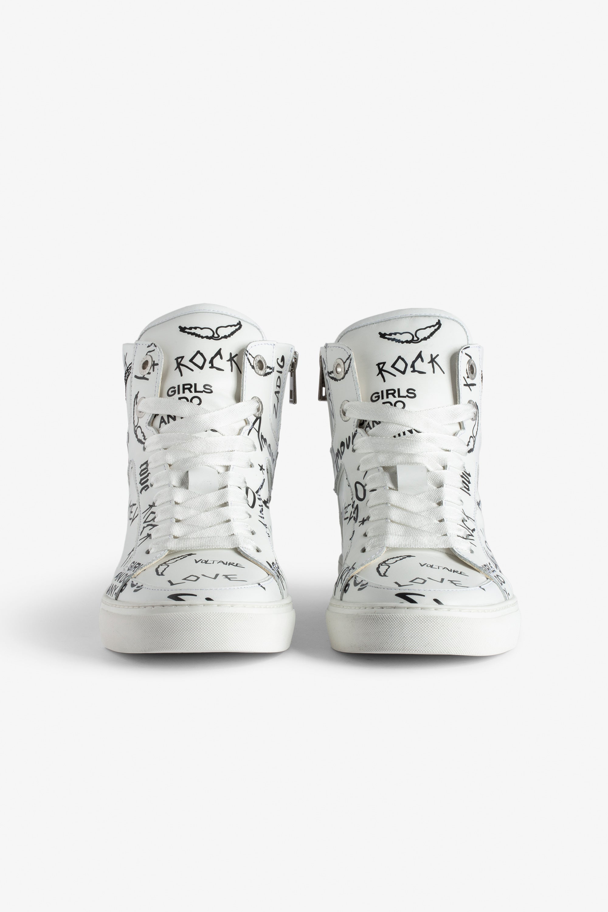 Sneakers montantes à logo " ZV" 1747 High Flash en cuir - Blanc