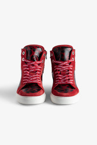 ZV" 1747 High Flash logo high-top sneakers in leather - Power