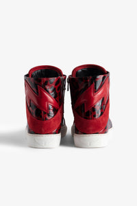 ZV" 1747 High Flash logo high-top sneakers in leather - Power