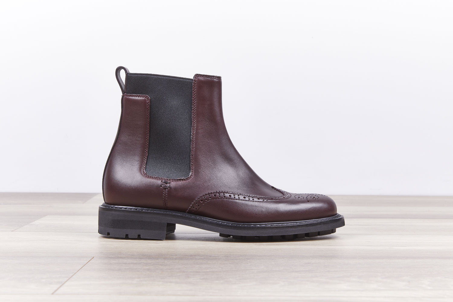 47qty NEW / Bottines SYDNEY PURECALF COMMANDO - Merlot