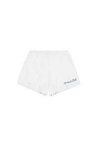 Short à taille élastique - White