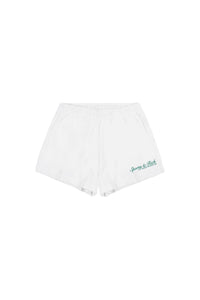 Short à taille élastique - White