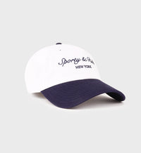 Casquette Syracuse en tissu - White & Dark Navy