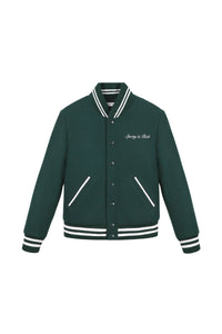 Veste bomber Varsity en laine - Forest