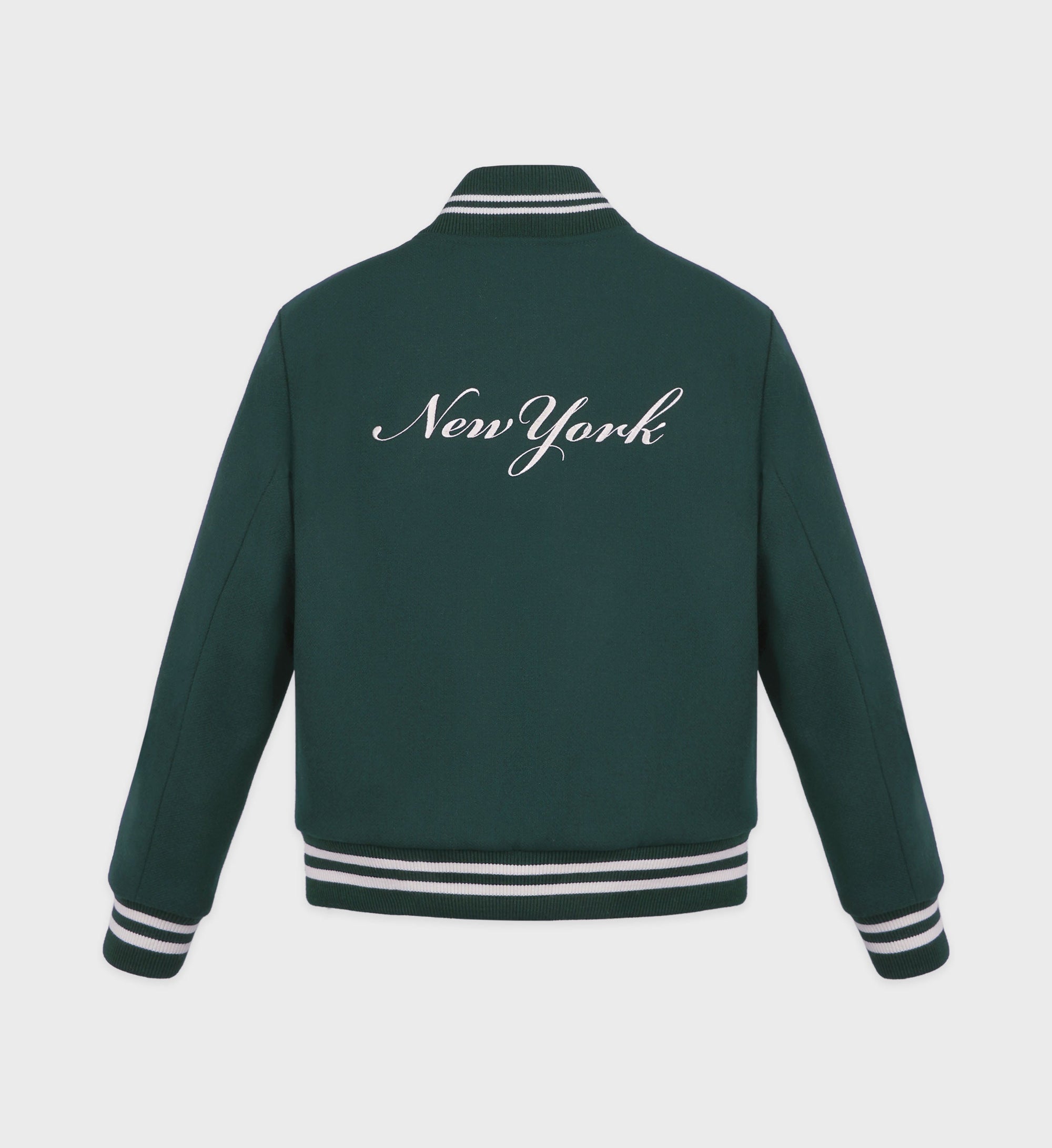 Veste bomber Varsity en laine - Forest
