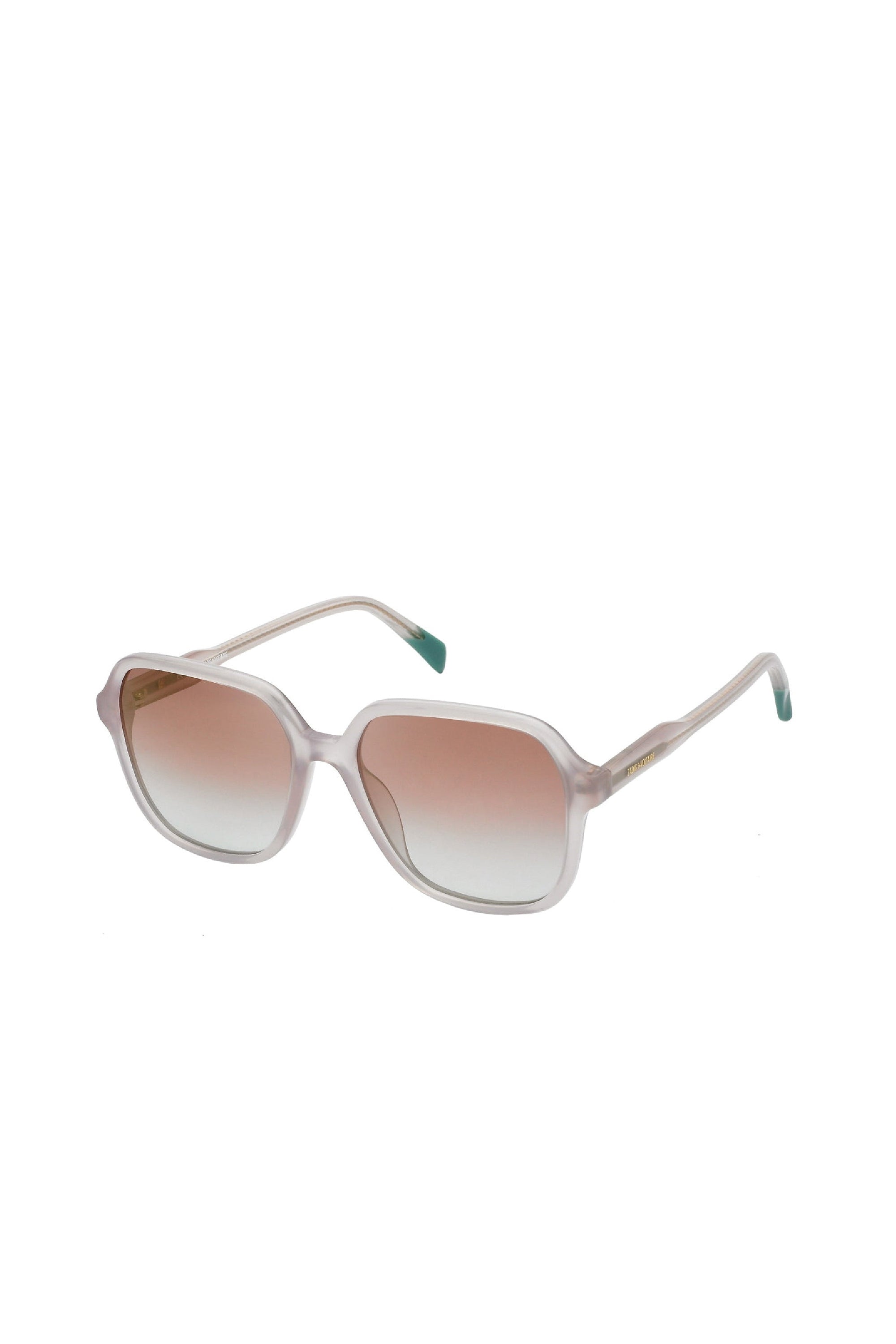 Lunettes de soleil carrées SZV375 - Shiny Opal Pink