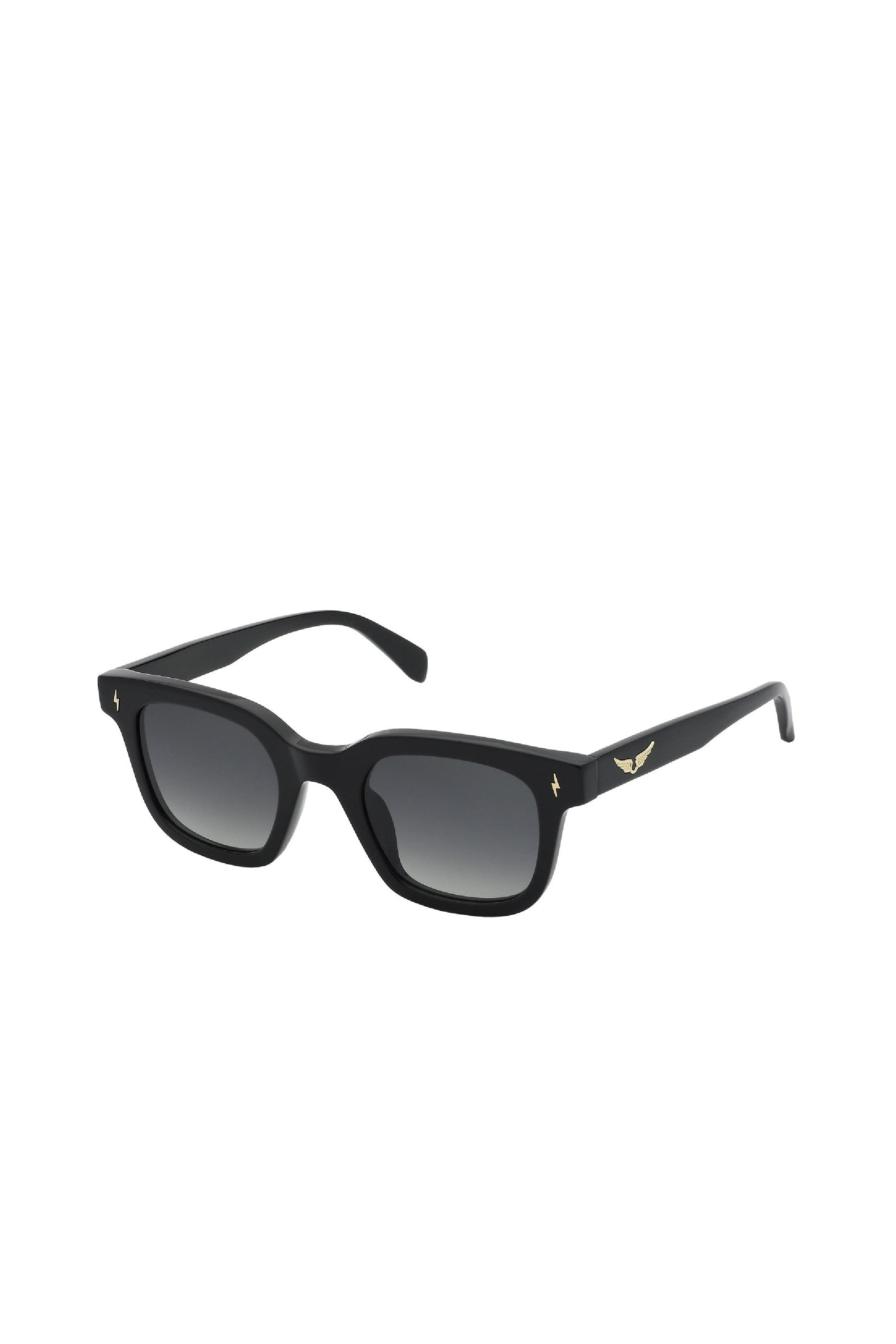 Lunettes de soleil carrées SZV401V - Shiny Black
