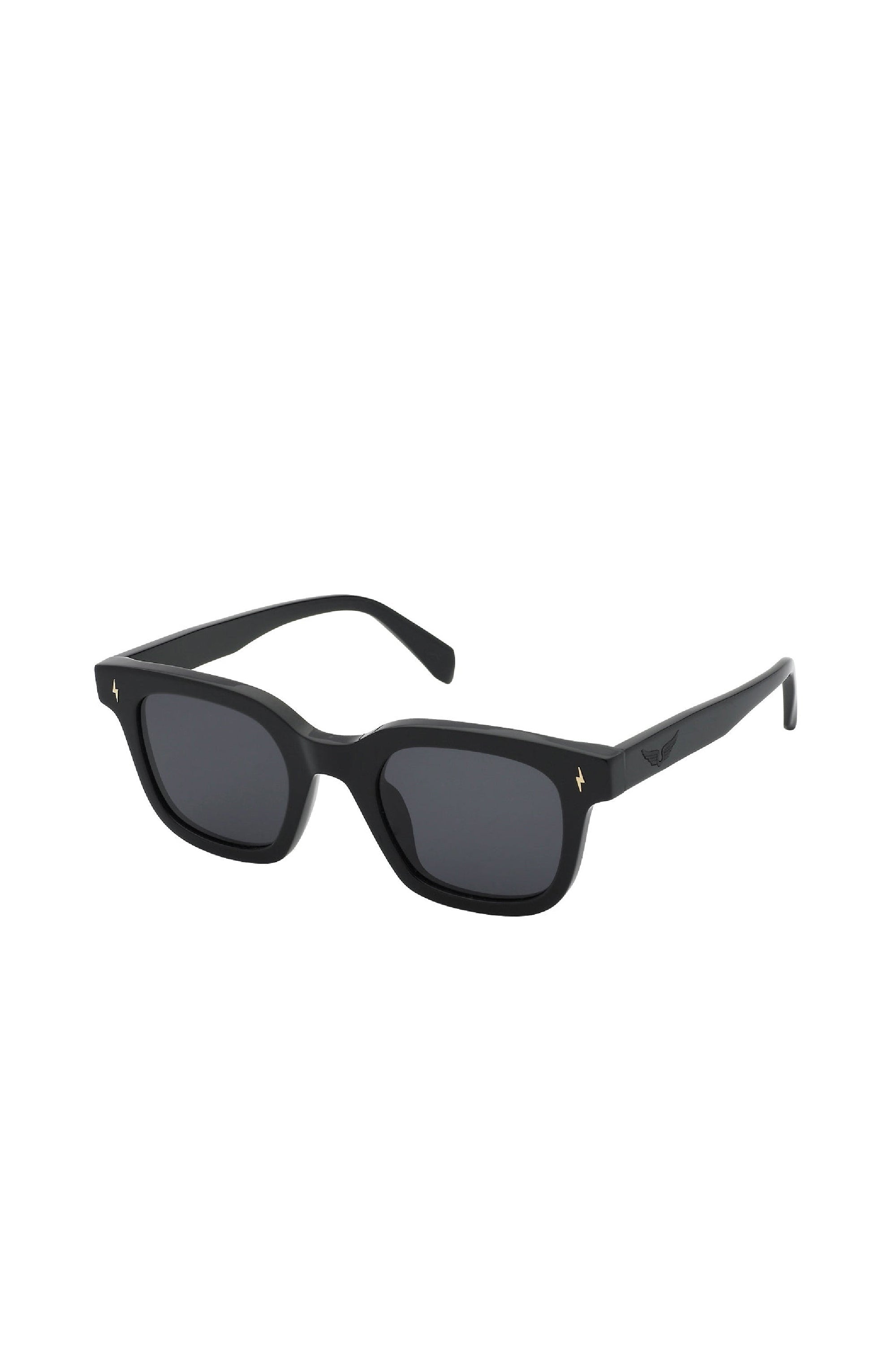 Lunettes de soleil carrées SZV401 - Shiny Black