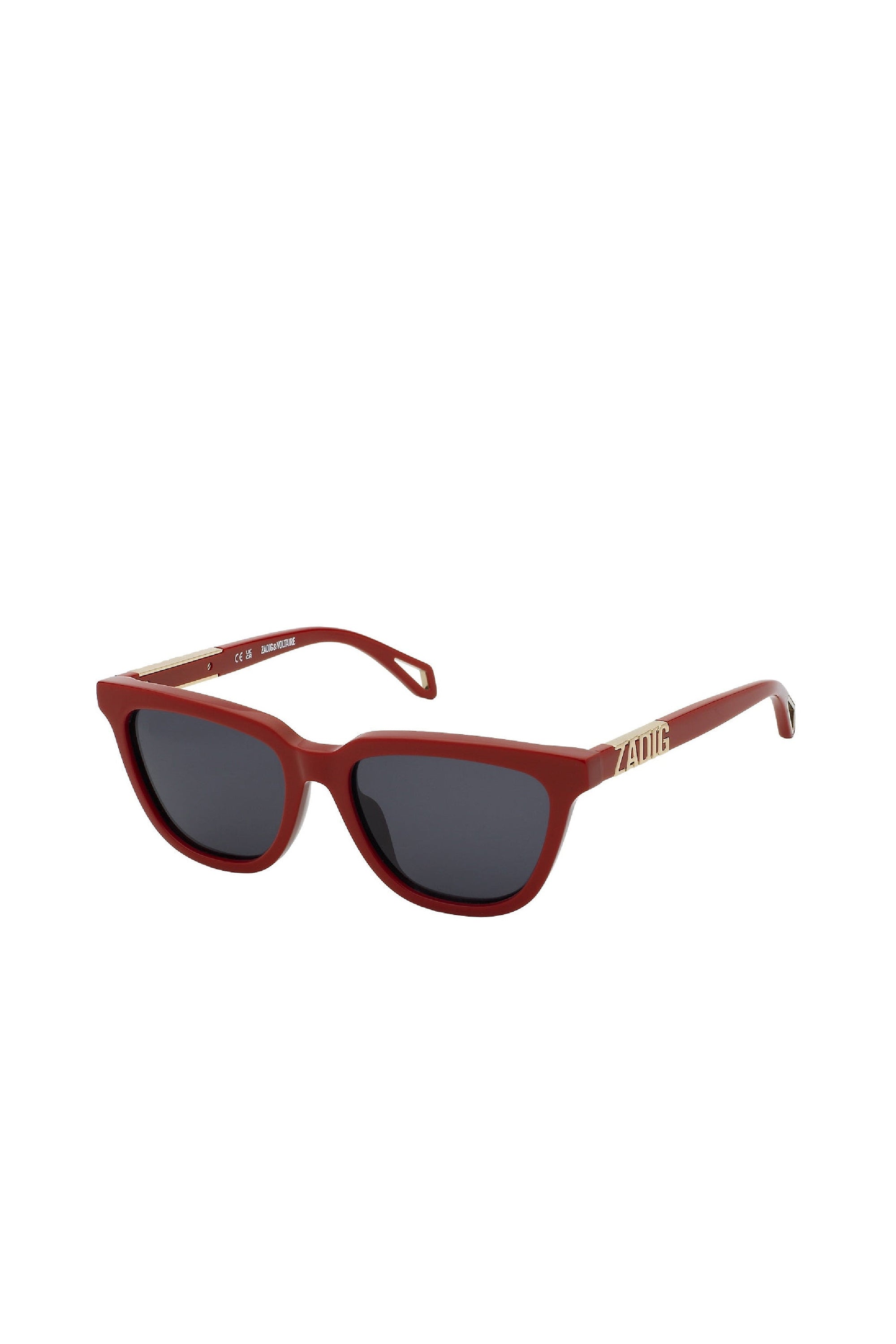 Lunettes de soleil carrées SZV403 - Shiny Red