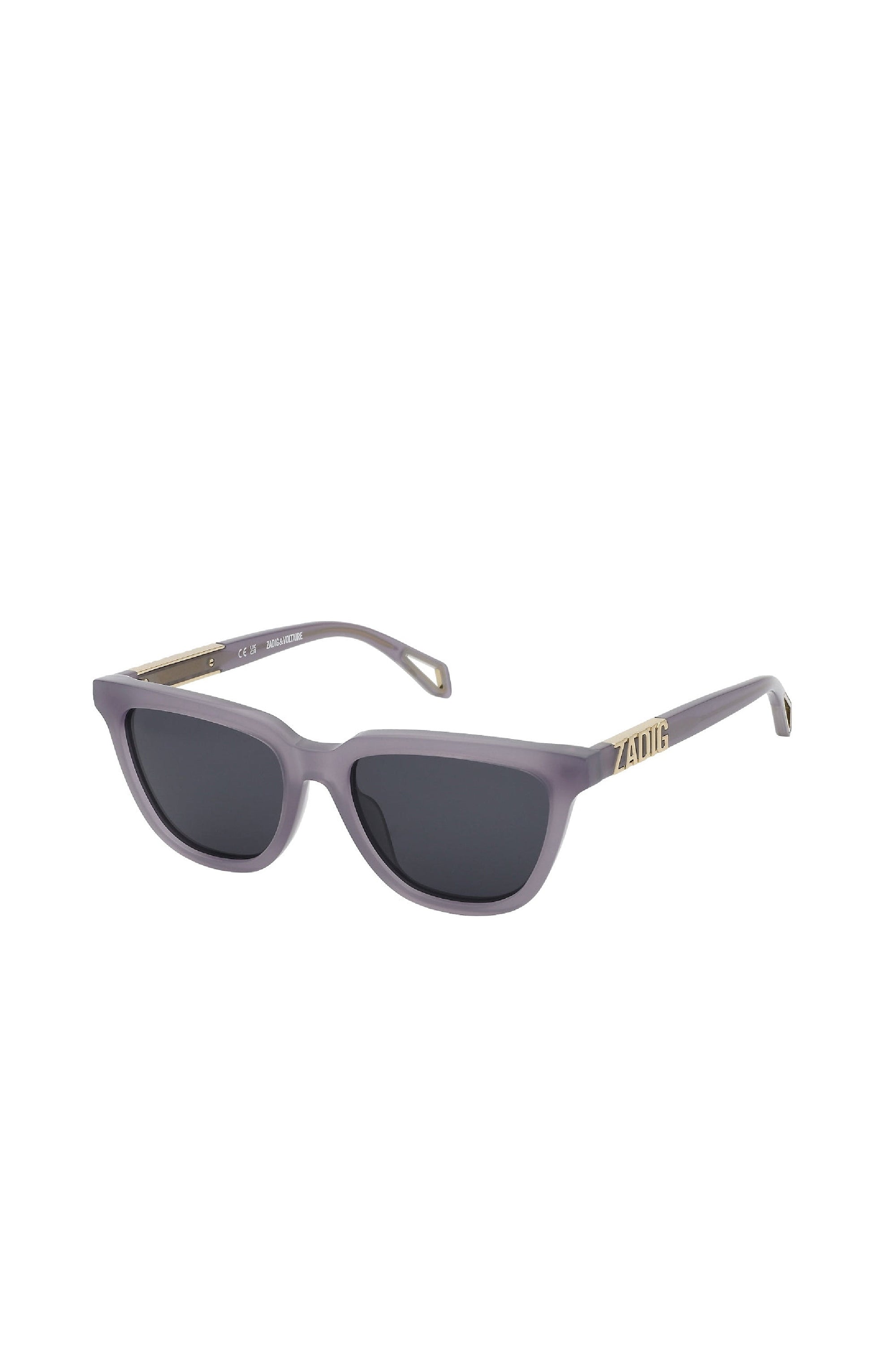 Lunettes de soleil carrées SZV403 - Shiny Opaline Lilac
