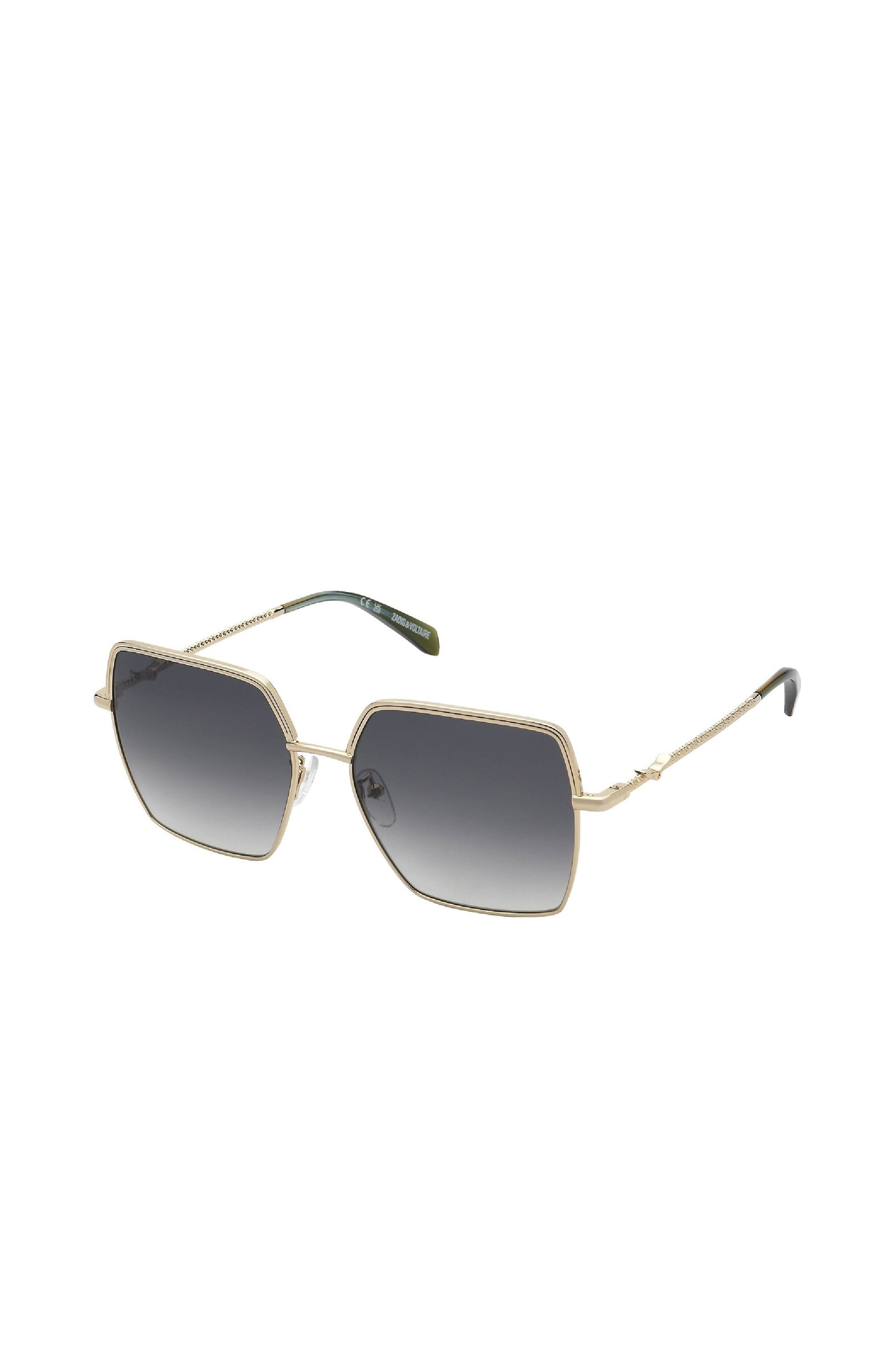 Lunettes de soleil carrées SZV406 - Shiny Rose Gold