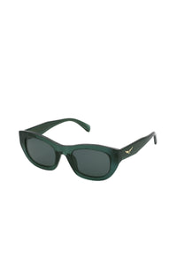 Lunettes de soleil pantos SZV408 - Transparent Bottle Green