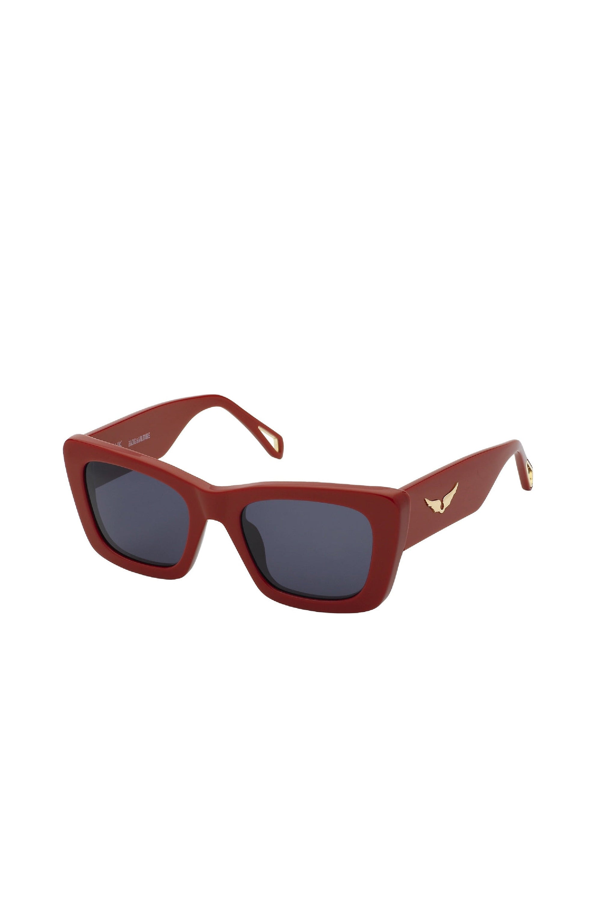 Lunettes de soleil carrées SZV411 - Shiny Red