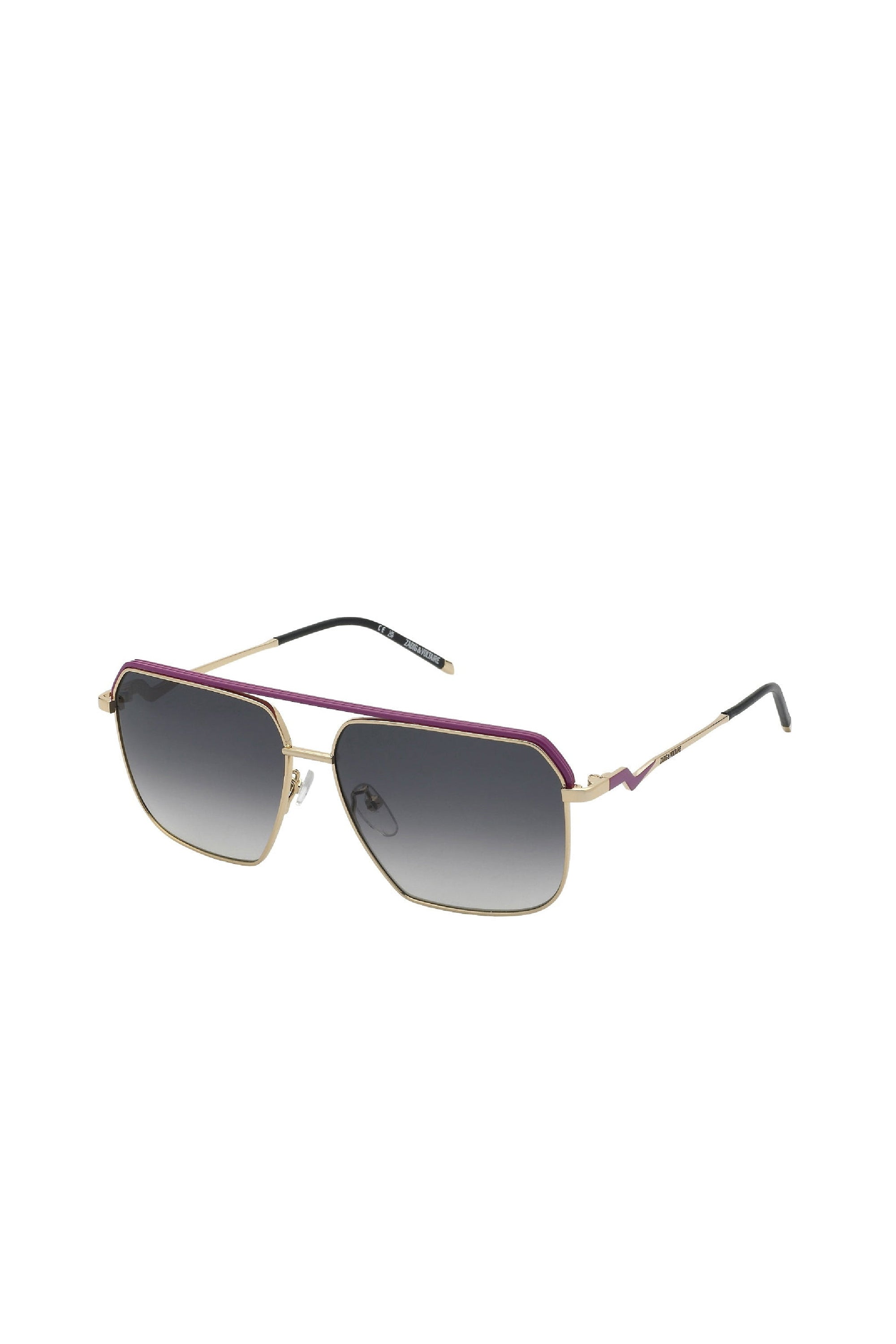 Lunettes de soleil navigateur SZV413 - Shiny Rose Gold