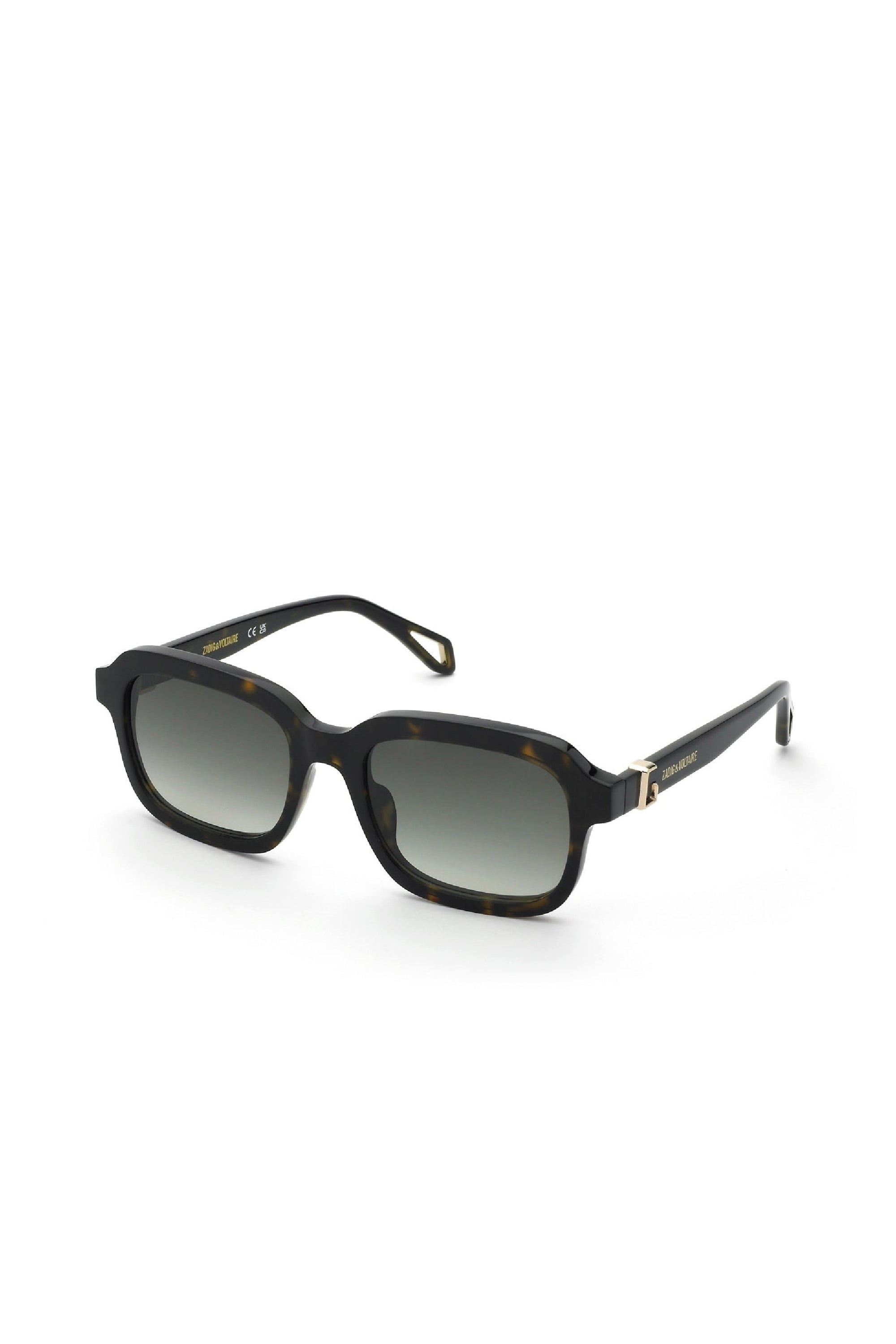 Lunettes de soleil carrées SZV416 - Shiny Havana