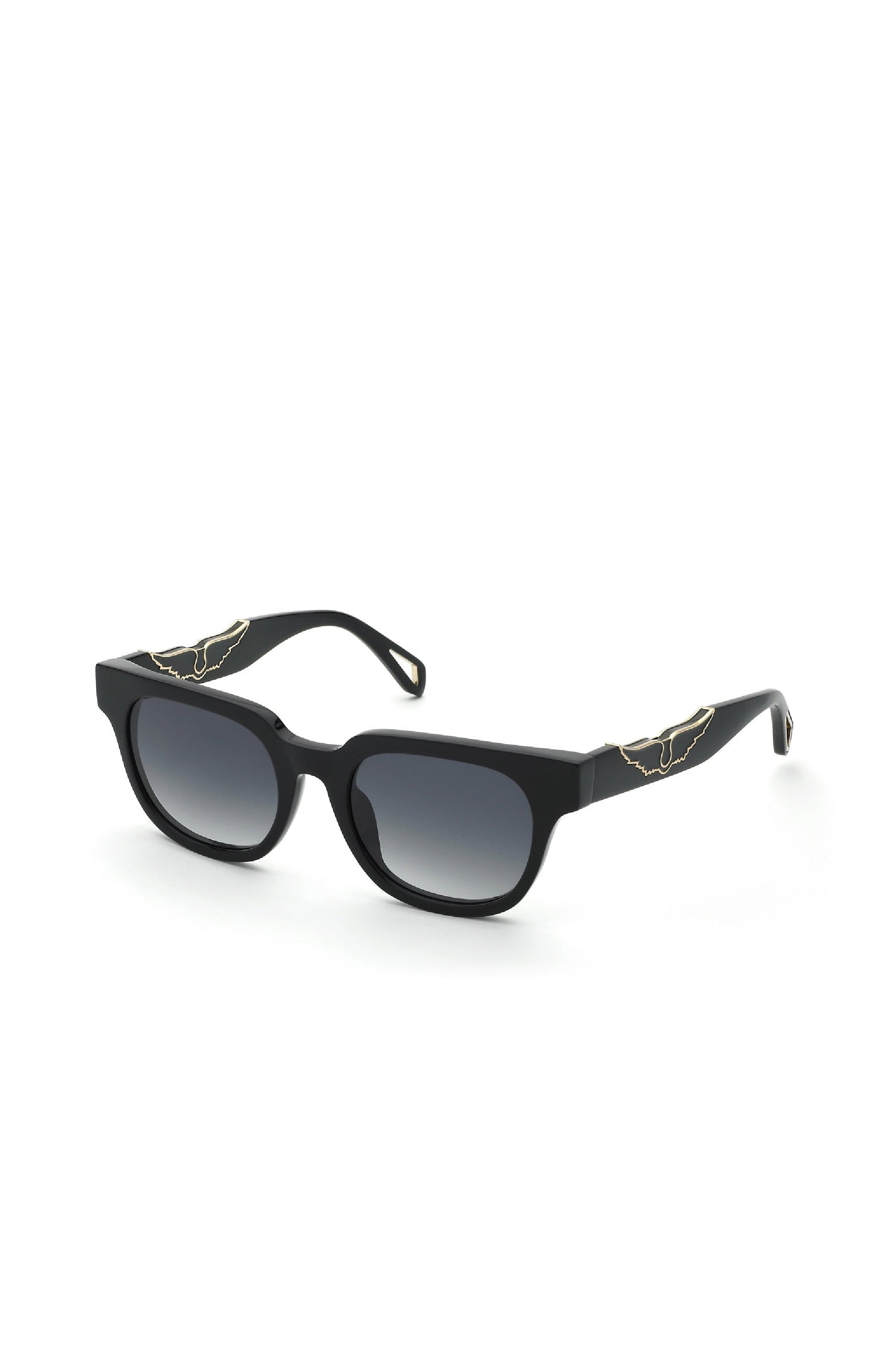 Lunettes de soleil carrées SZV417 - Shiny Black