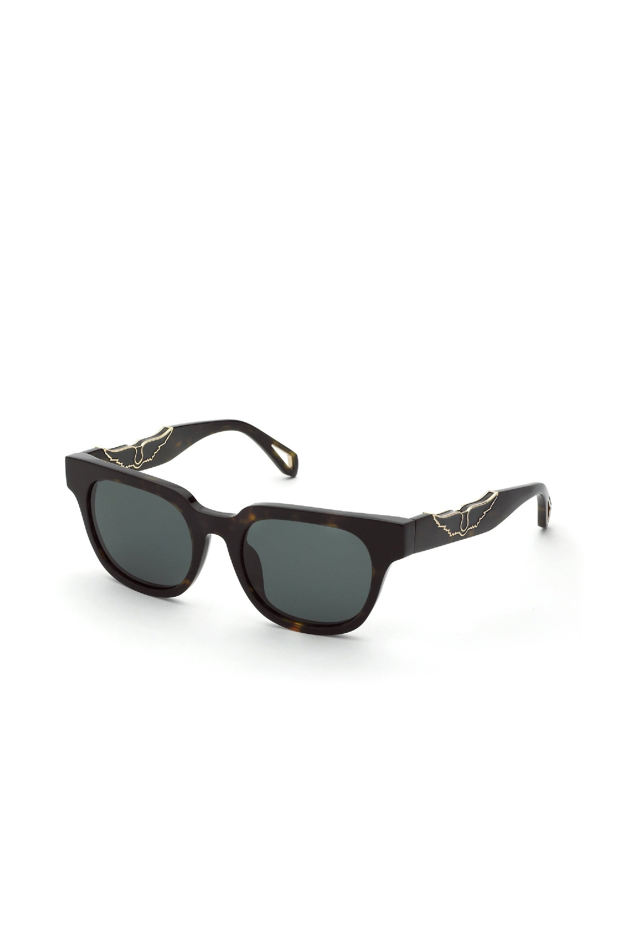 Lunettes de soleil carrées SZV417 - Shiny Havana