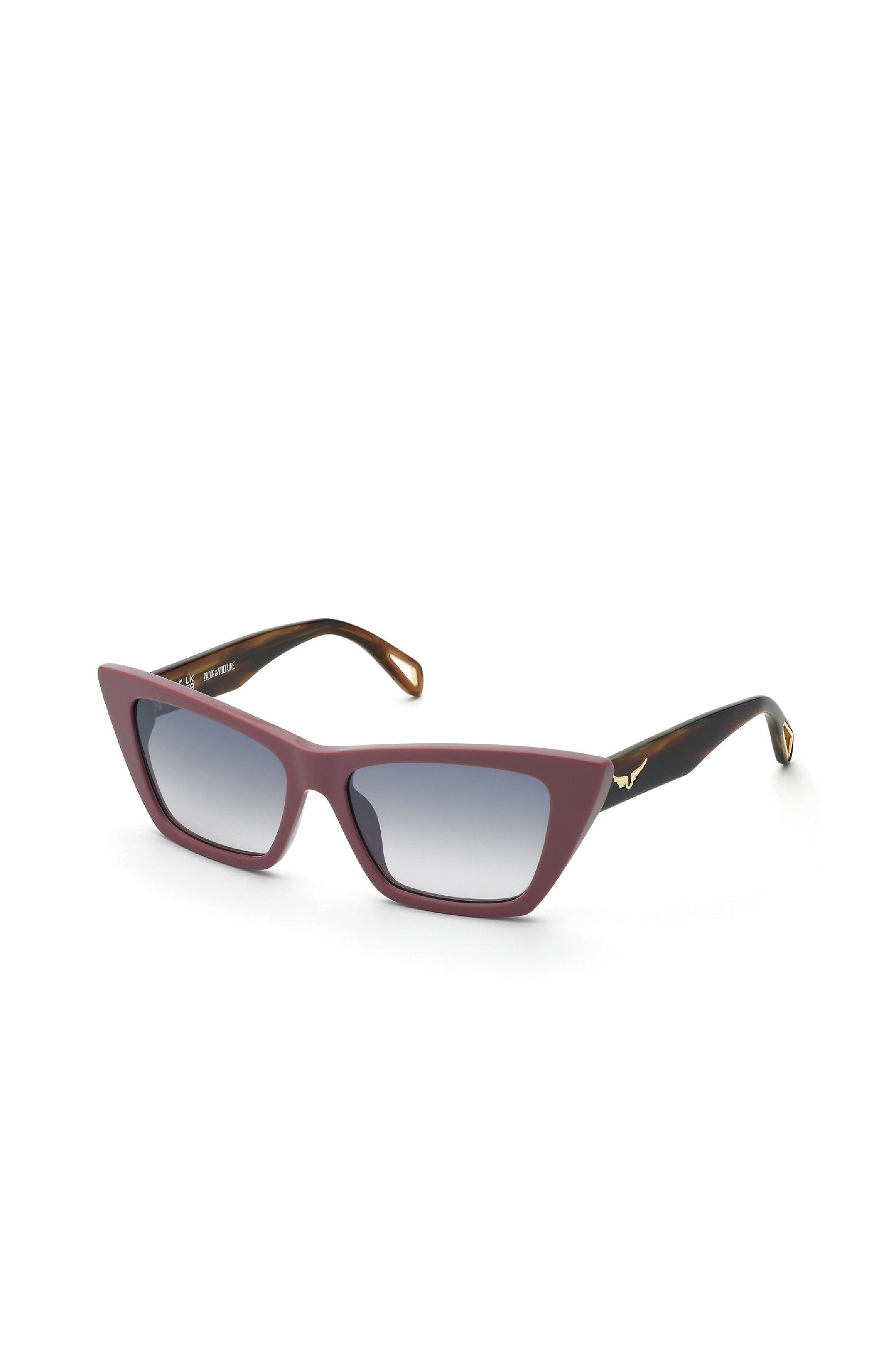 Lunettes de soleil papillon SZV419 - Shiny Full Pastel Pink