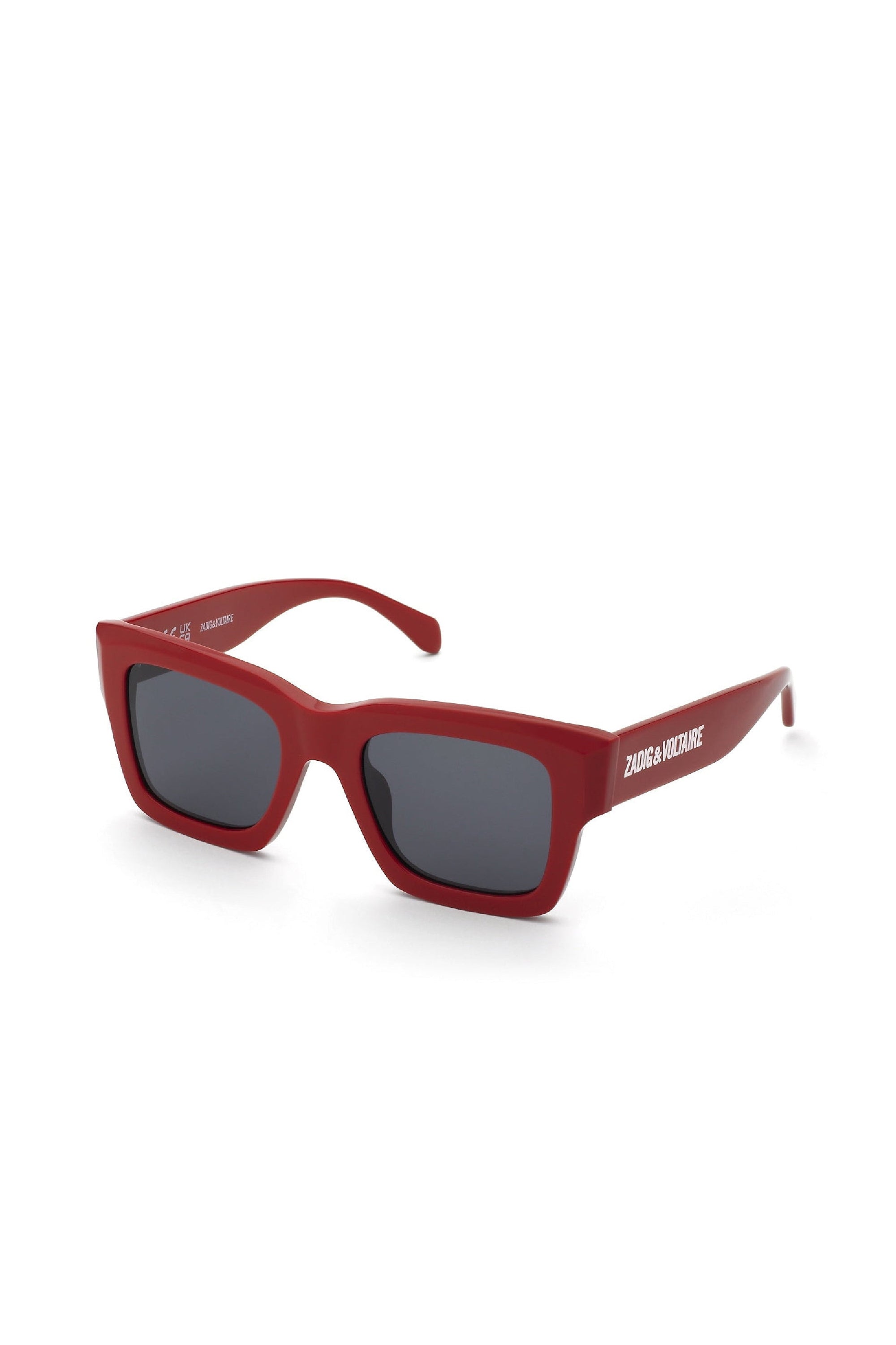 Lunettes de soleil carrées SZV421 - Shiny Red