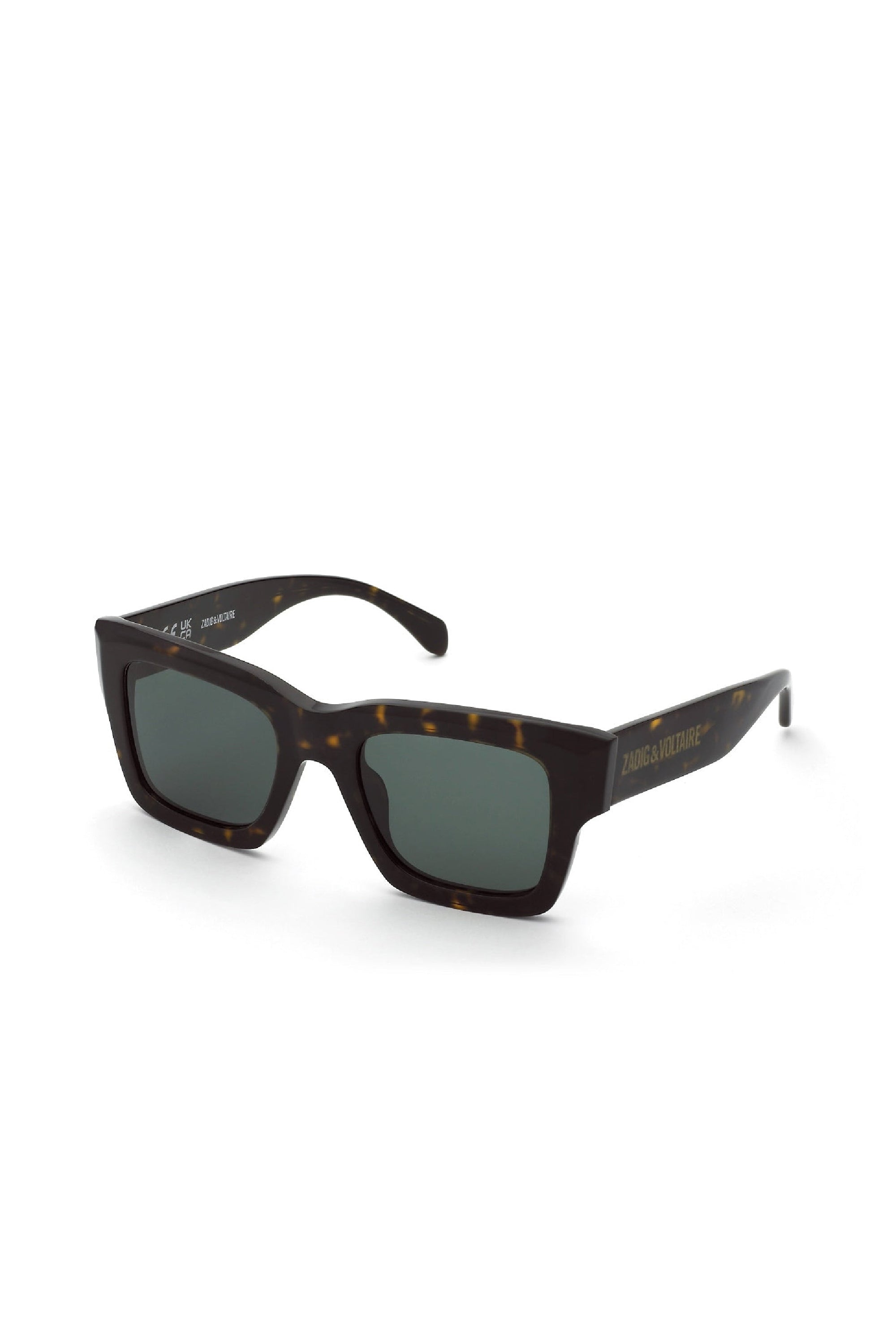 Lunettes de soleil carrées SZV421 - Shiny Havana