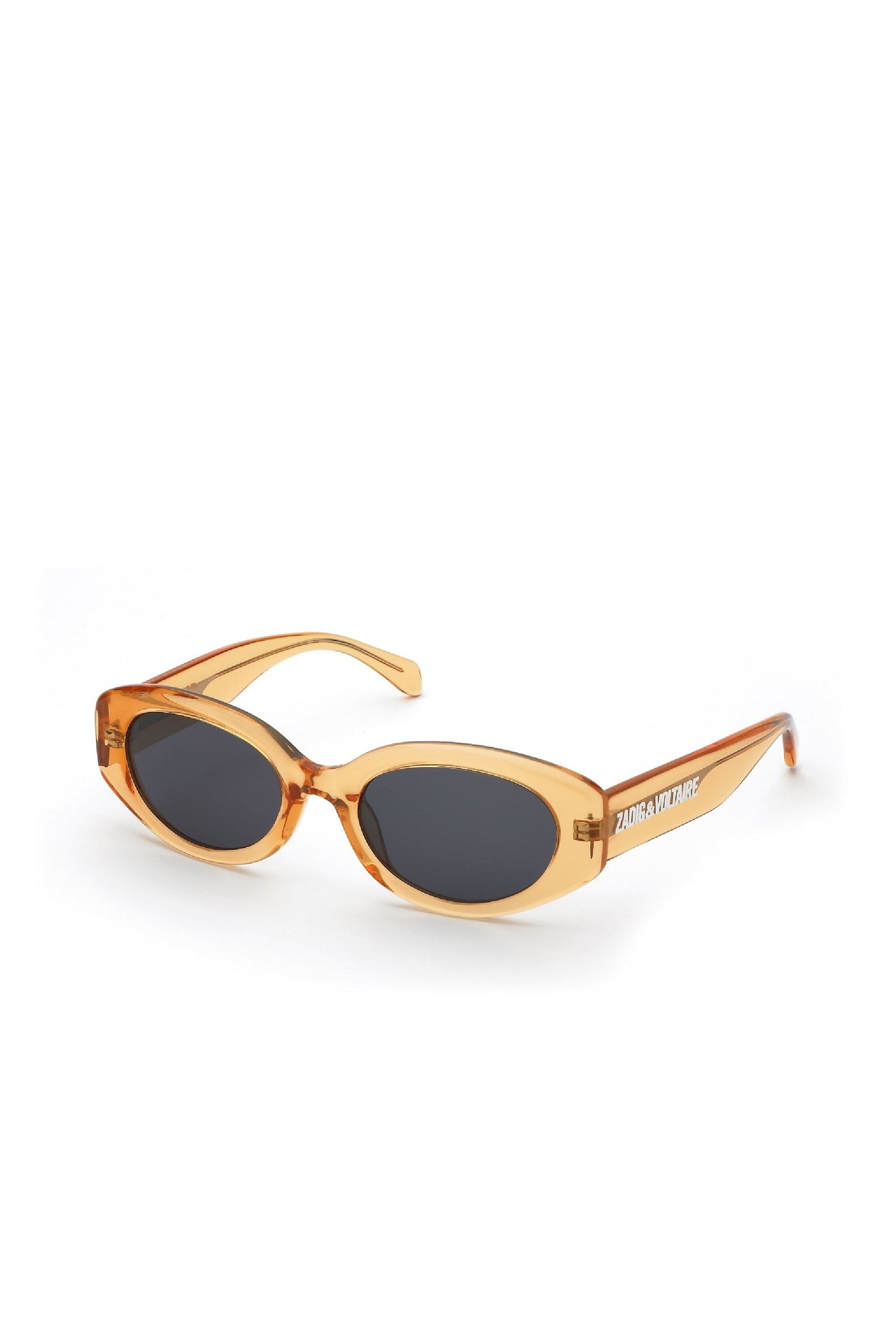 Lunettes de soleil ovales SZV422 - Shiny Transparent Orange