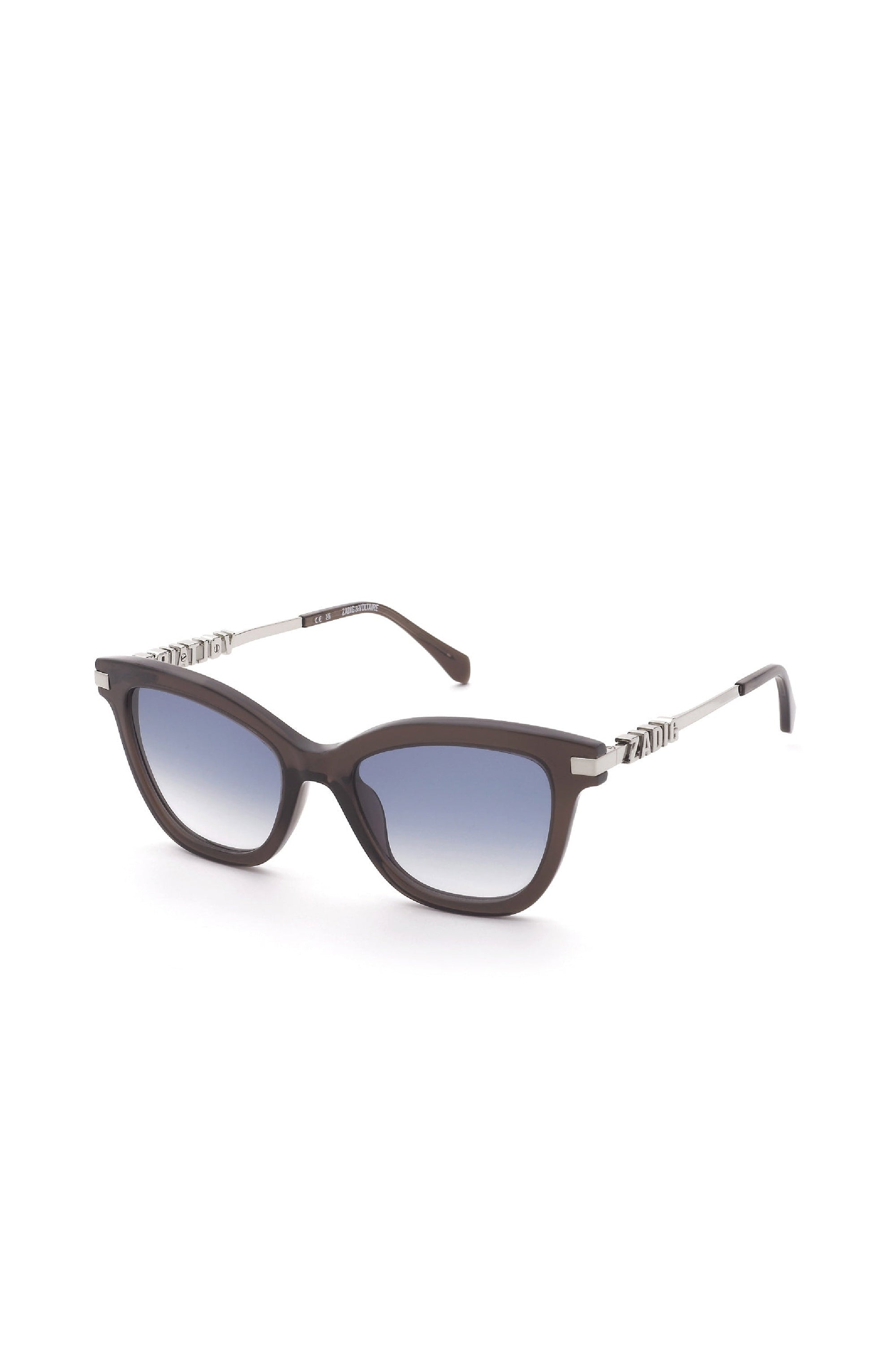 Lunettes de soleil papillon SZV451 - Shiny Transparent Brown