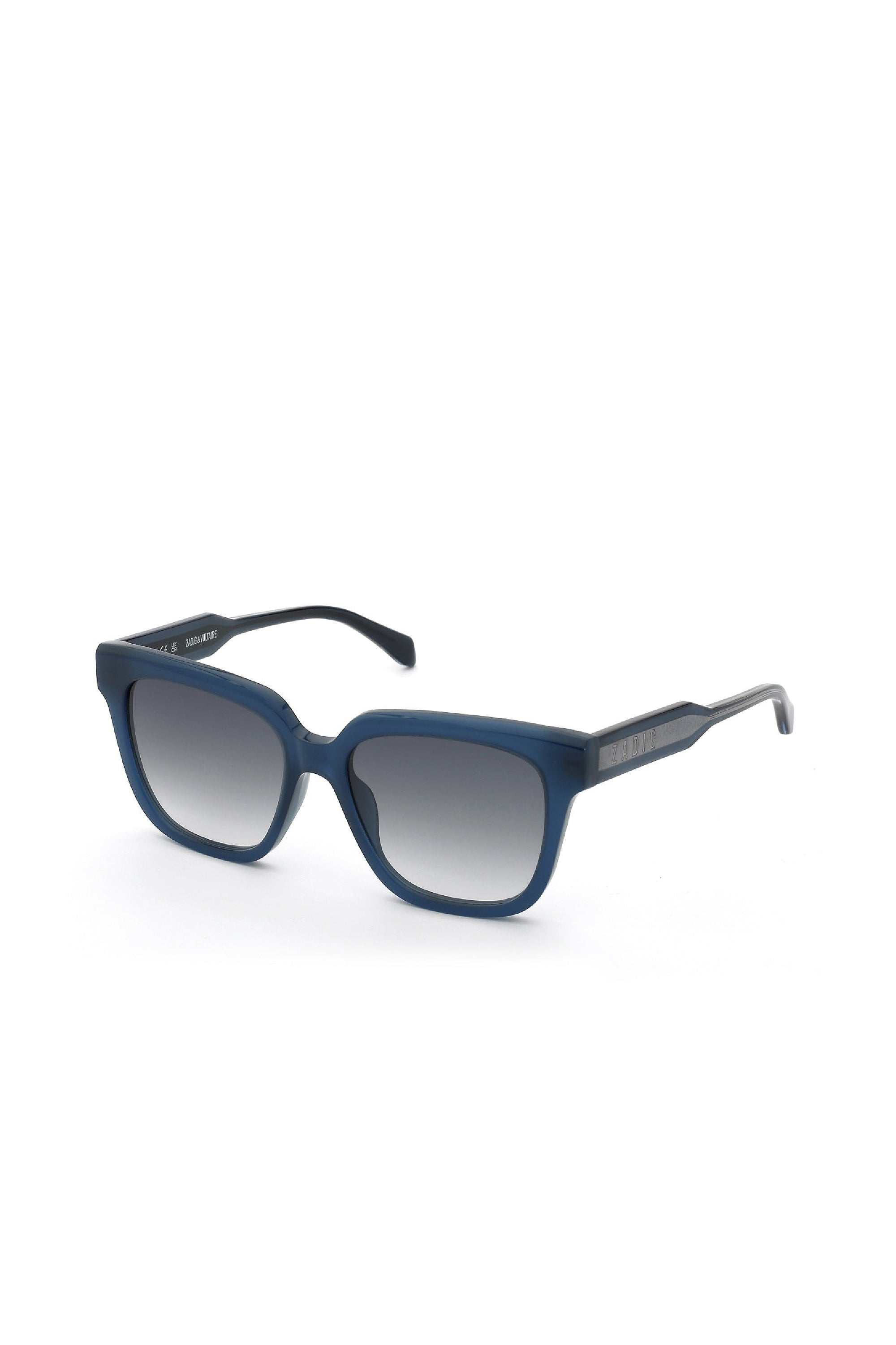 Lunettes de soleil carrées SZV452 - Shiny Blue
