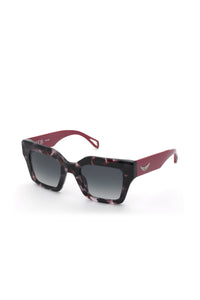 Lunettes de soleil carrées SZV457 - Pink Havana & Fushia