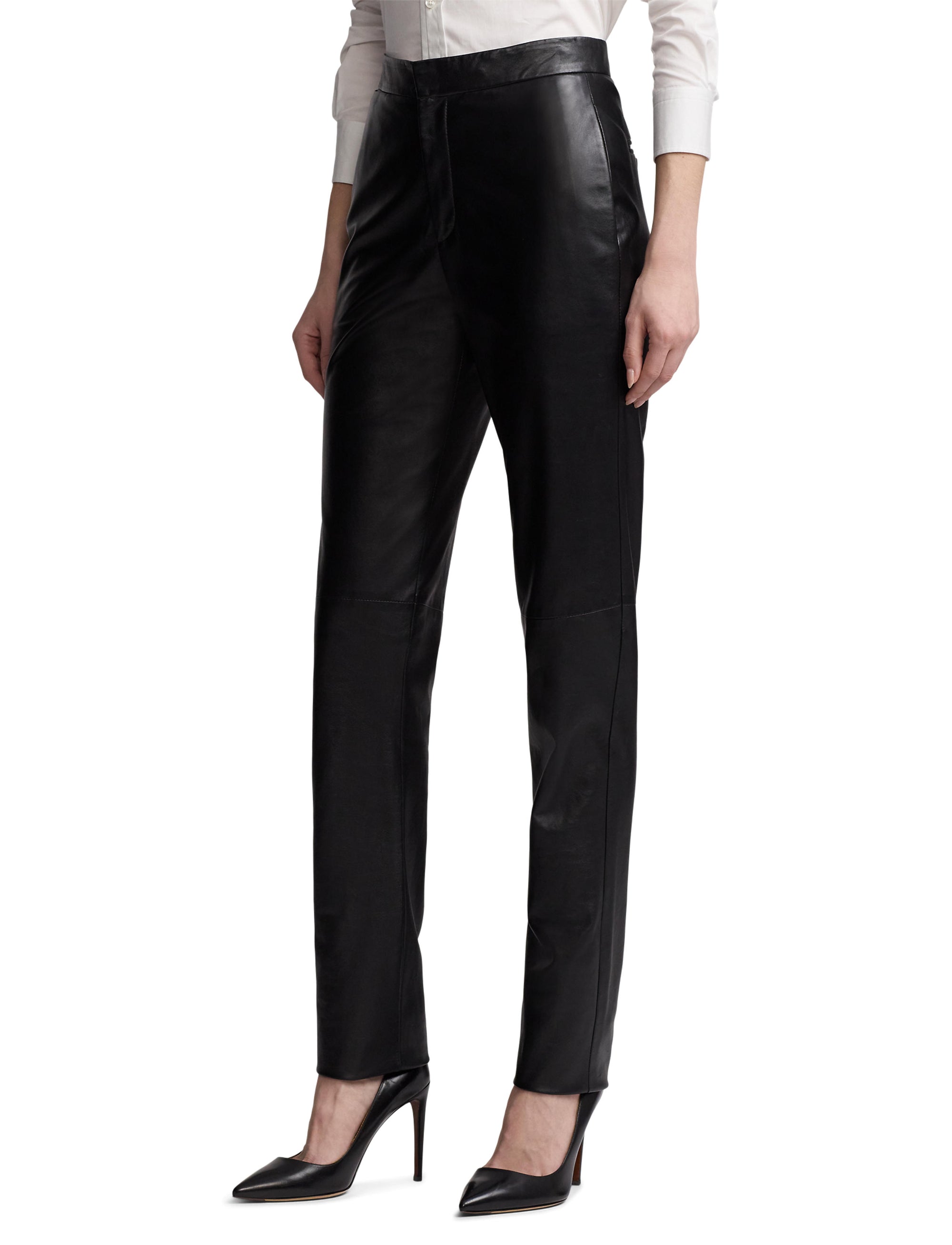 Pantalon Karly en cuir - Black