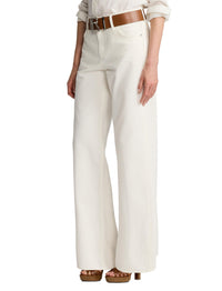 Mercer Relaxed Fit Wide Leg Jeans - Glacial White