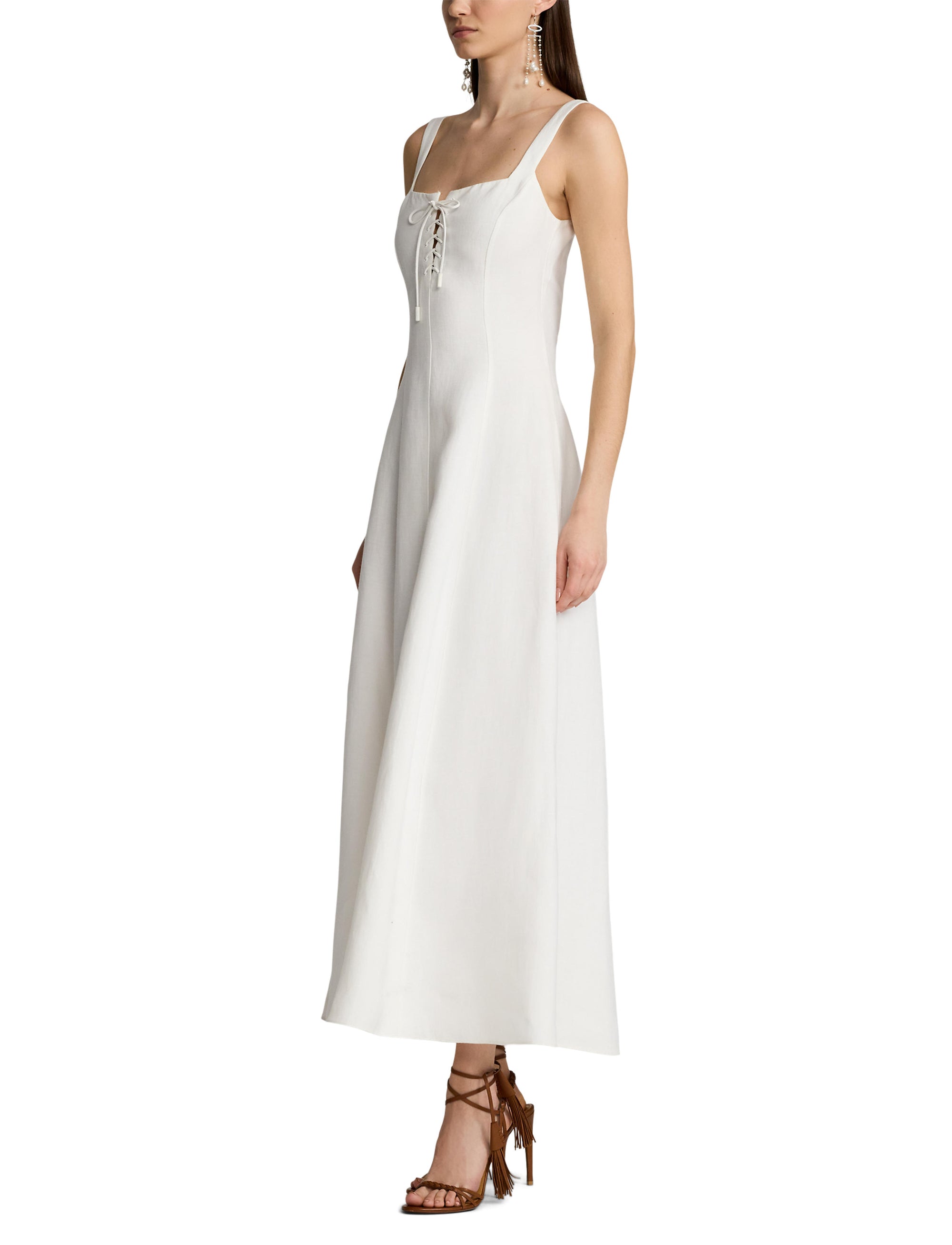 Robe Sonali en lin - Cream