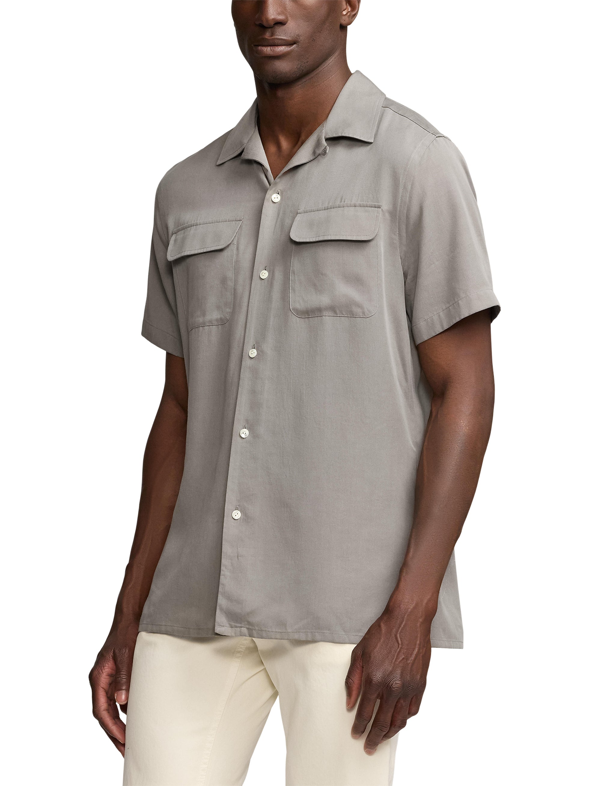 Safari twill shirt - Light Grey