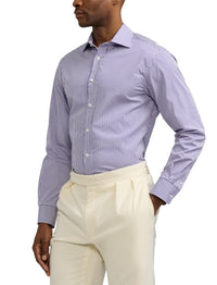 Bengal stripe poplin shirt - Prism Violet