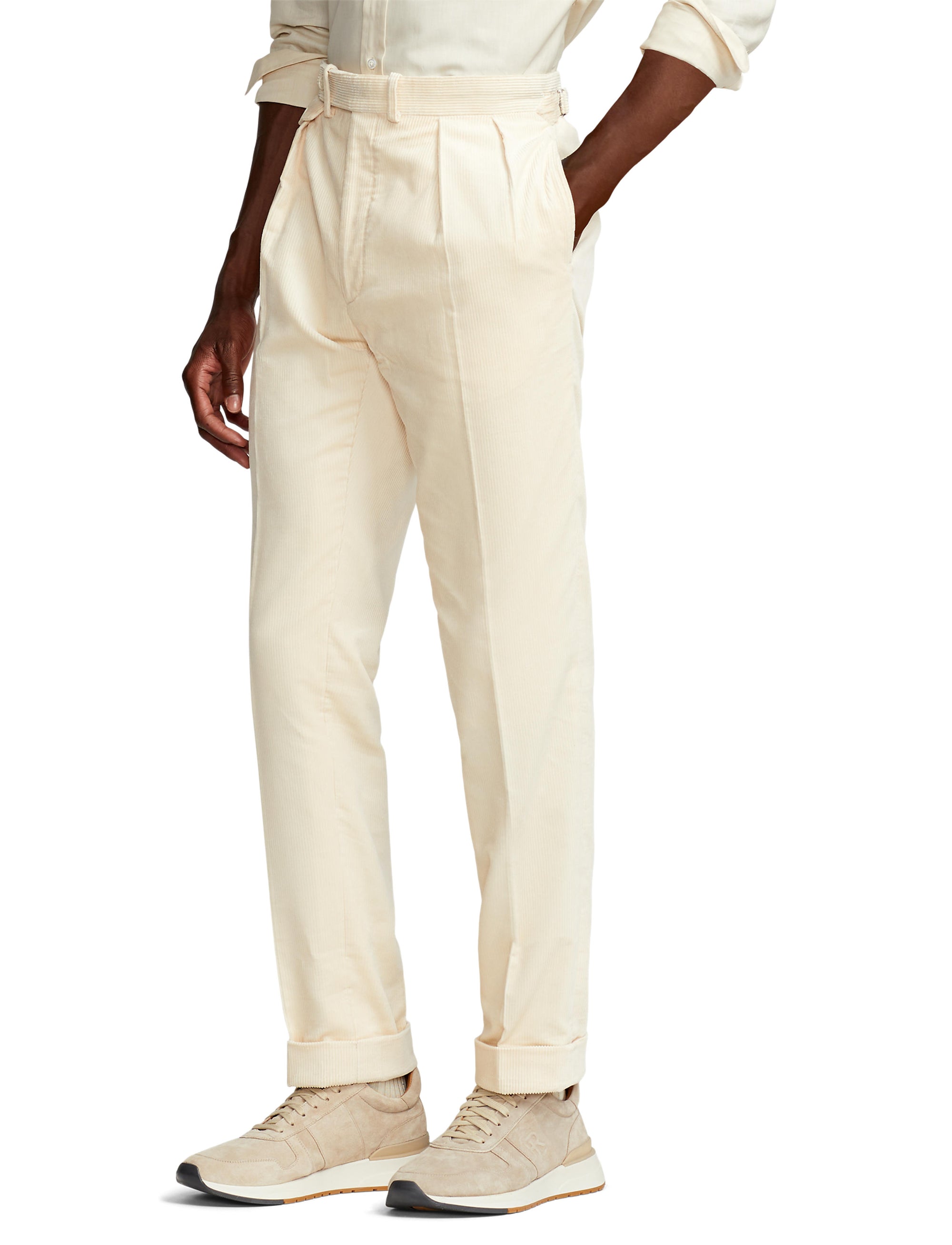 Pantalon Gregory en velours côtelé - Classic Cream