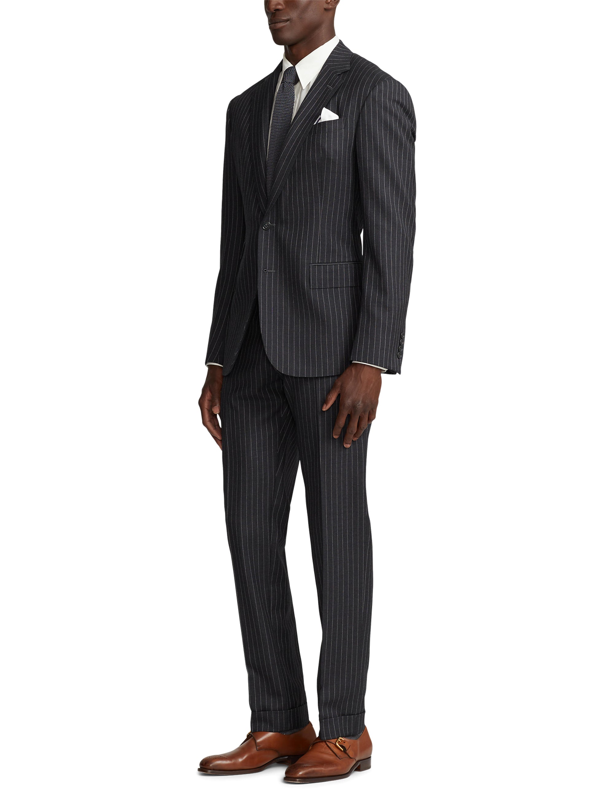 Kent wool suit - Dark Grey & Cream