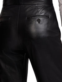 Pantalon Karly en cuir - Black