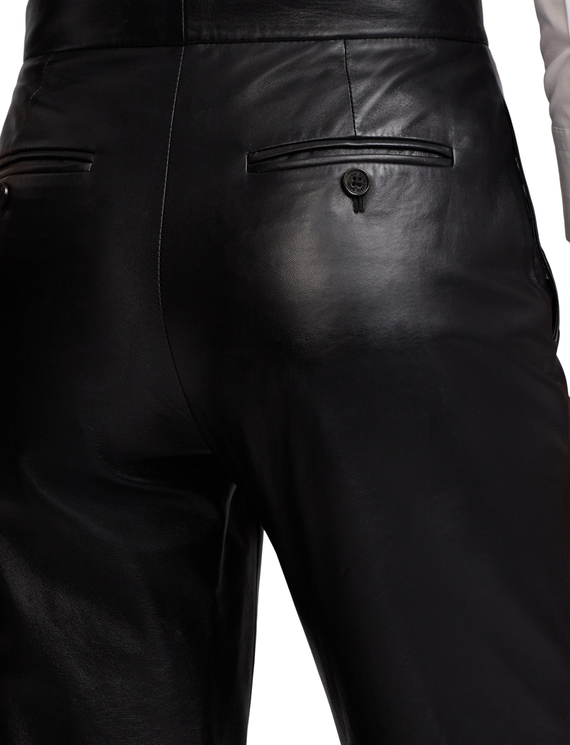 Pantalon Karly en cuir - Black