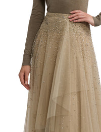 Jupe Daniela décorée en tulle - Mineral
