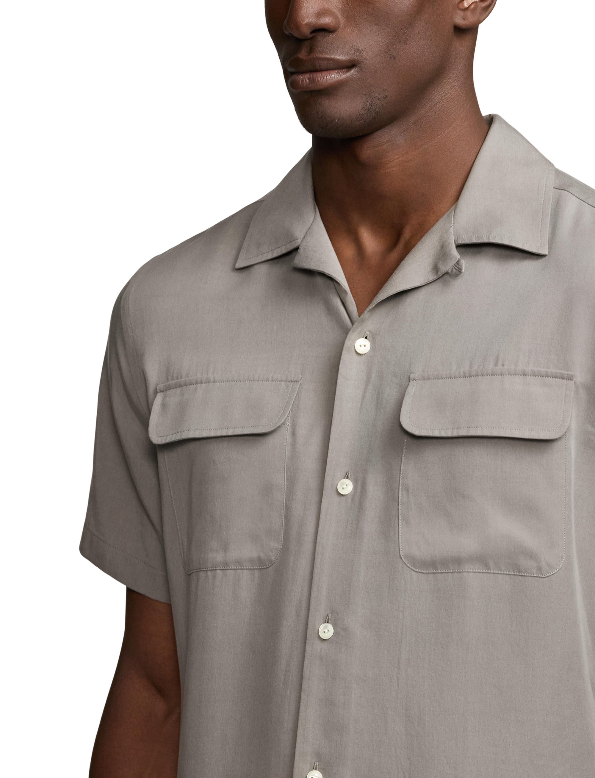 Safari twill shirt - Light Grey