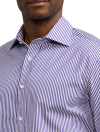 Bengal stripe poplin shirt - Prism Violet