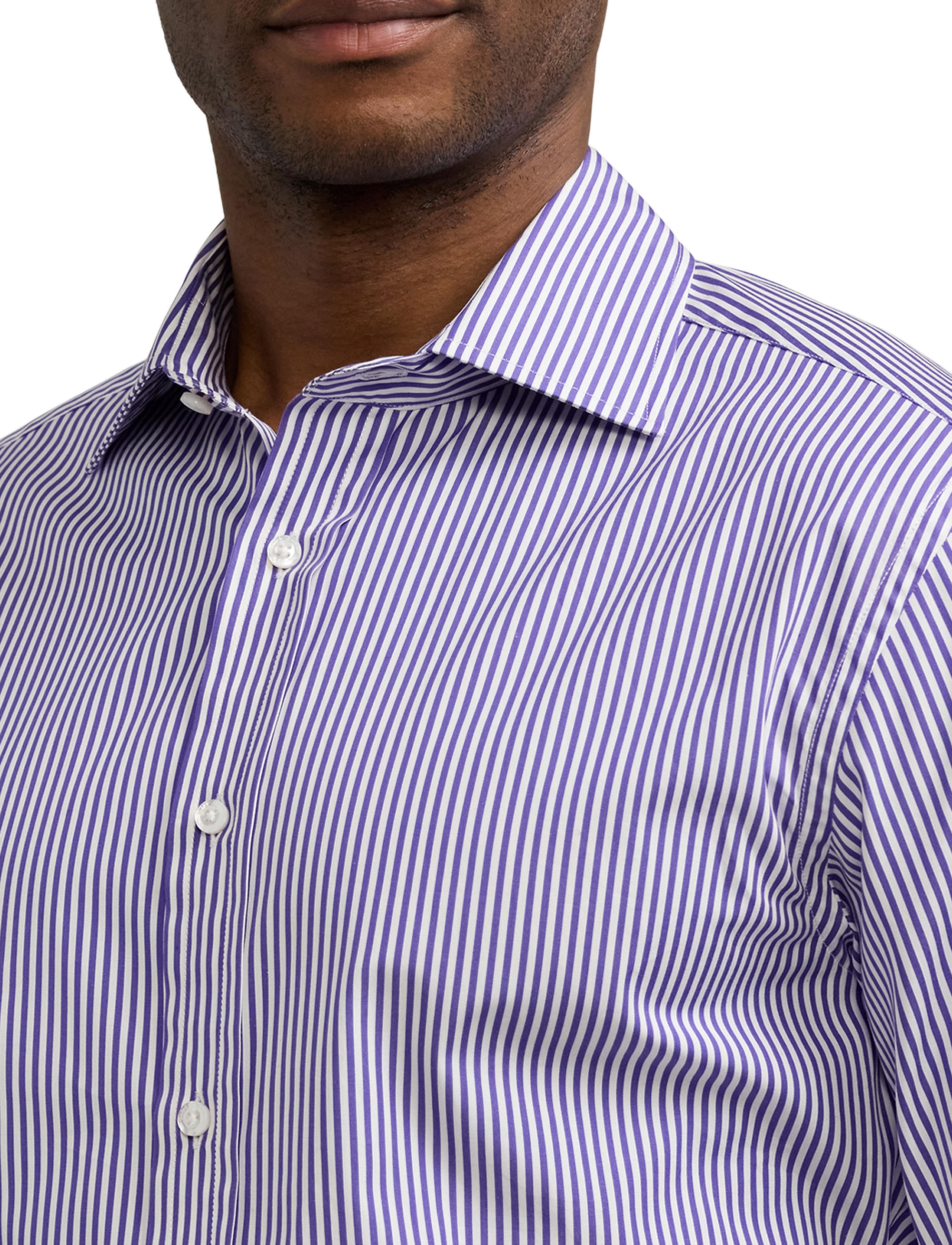 Bengal stripe poplin shirt - Prism Violet